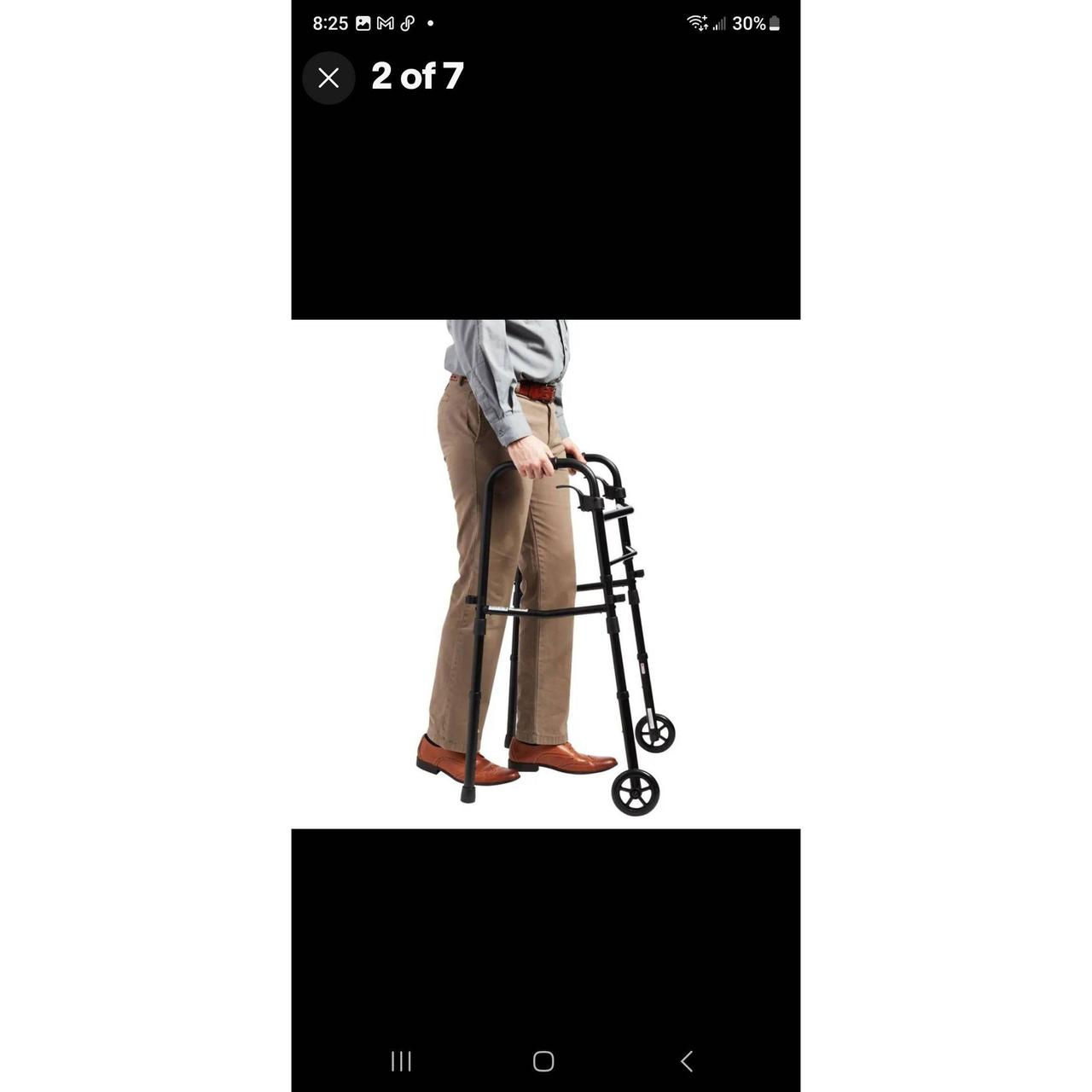 The versatile Equate folding walker with wheels has... Depop