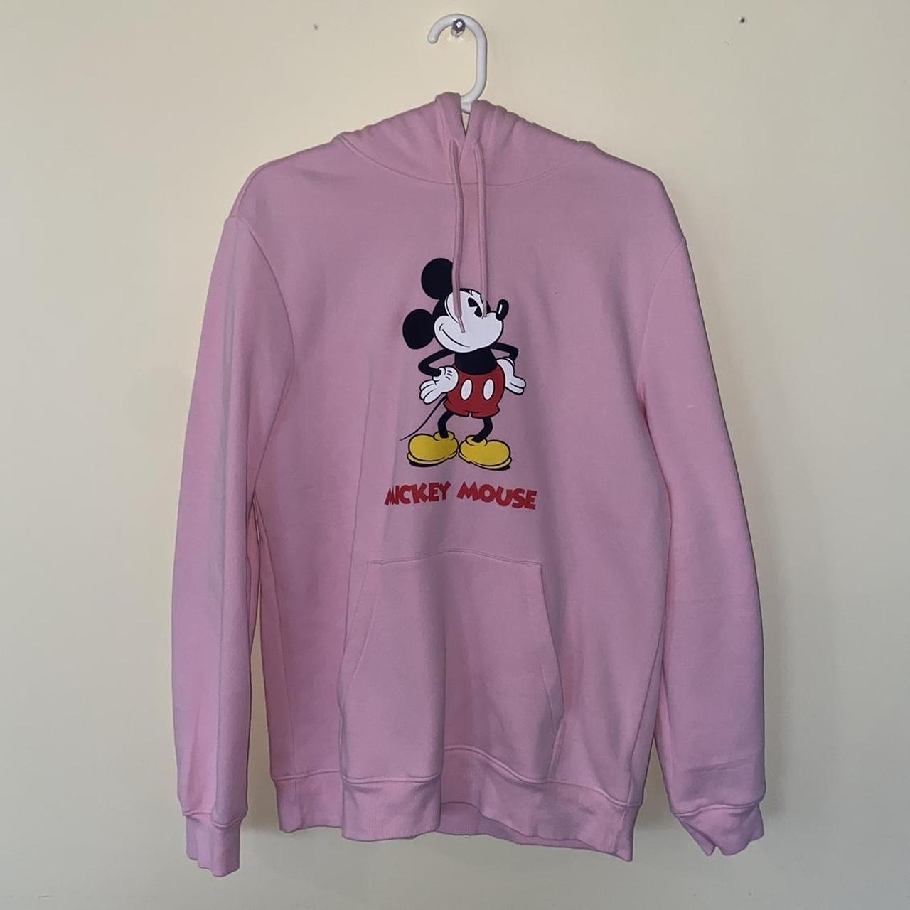 Pink mickey mouse hoodie h&m hotsell