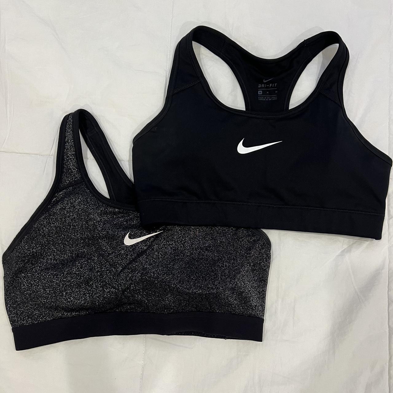 Nike Pro sports bras. Both have been worn a good - Depop
