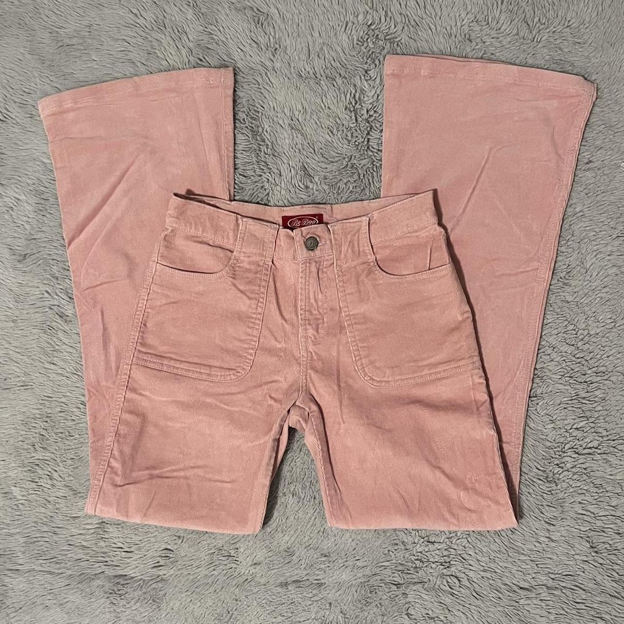Red/pink Empire baggy corduroy pants #y2k #pink - Depop