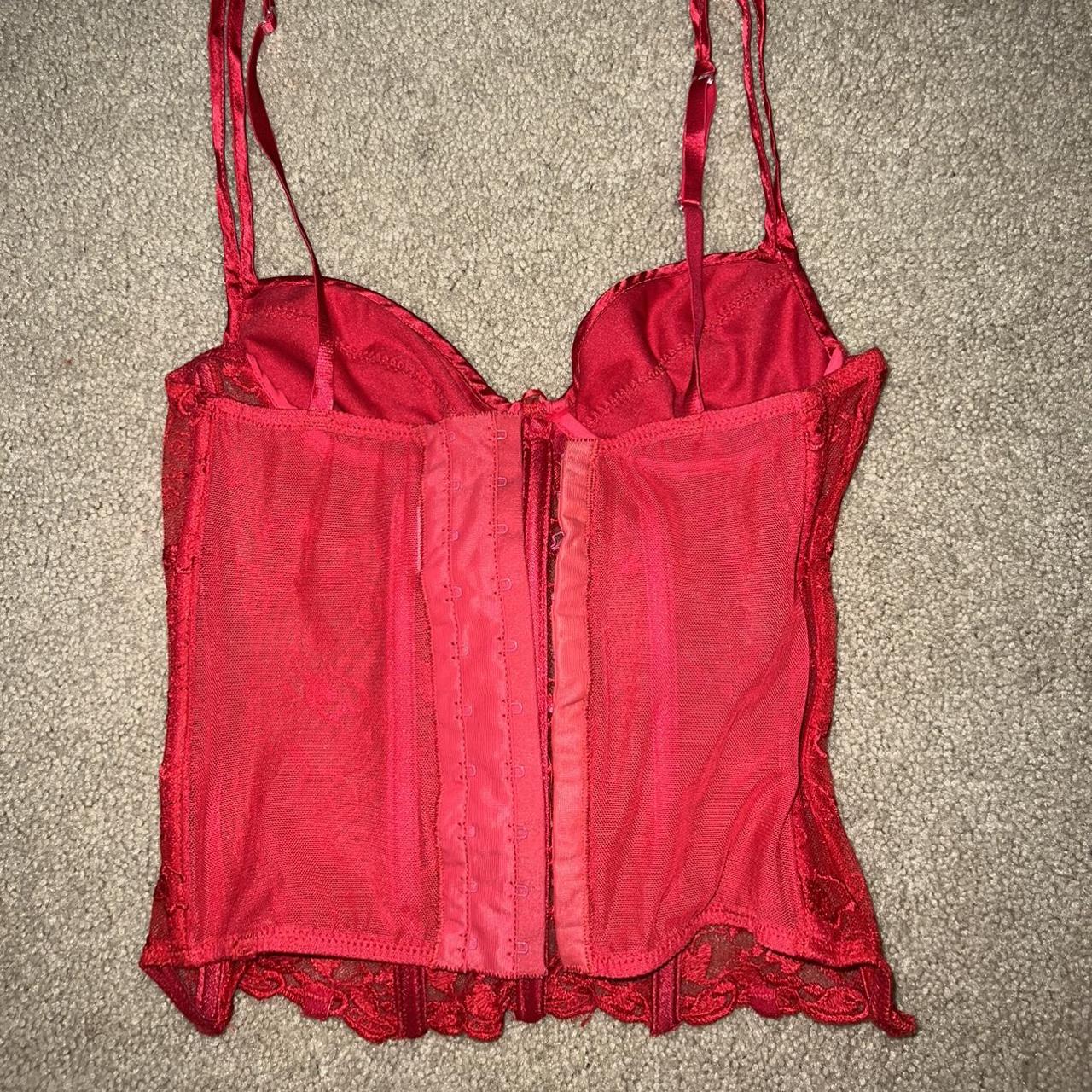 RARE Shirley of hollywood red corset top 🚨 Size... - Depop