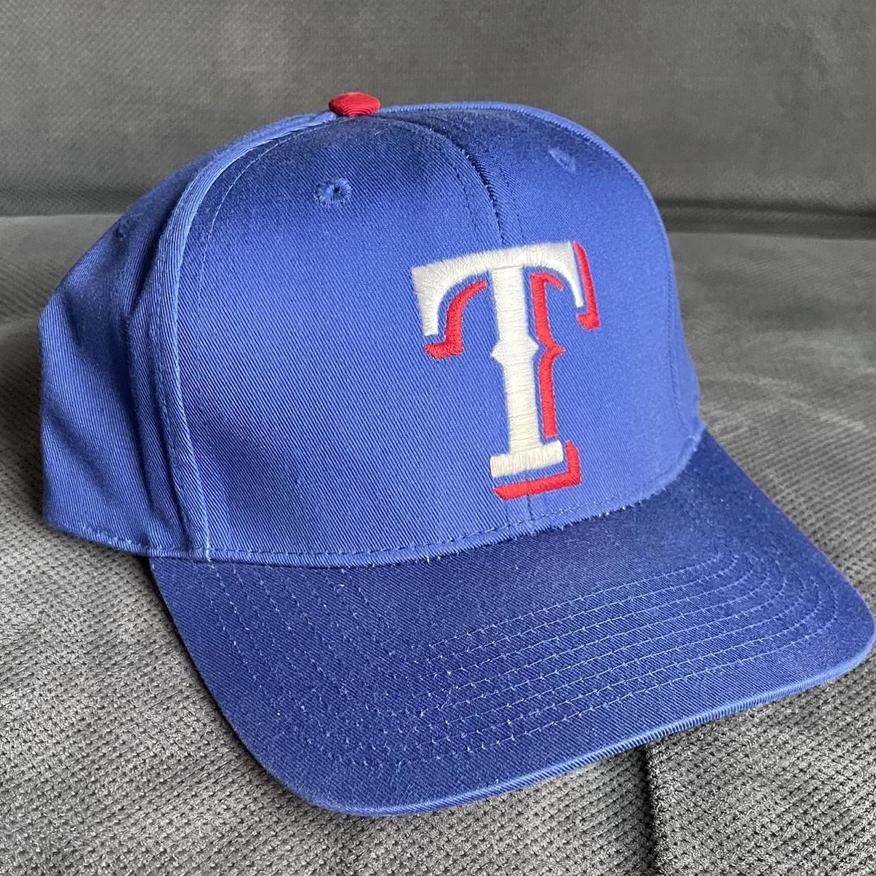 VINTAGE Texas Rangers Hat Cap Snapback Hat Twill MLB - Depop