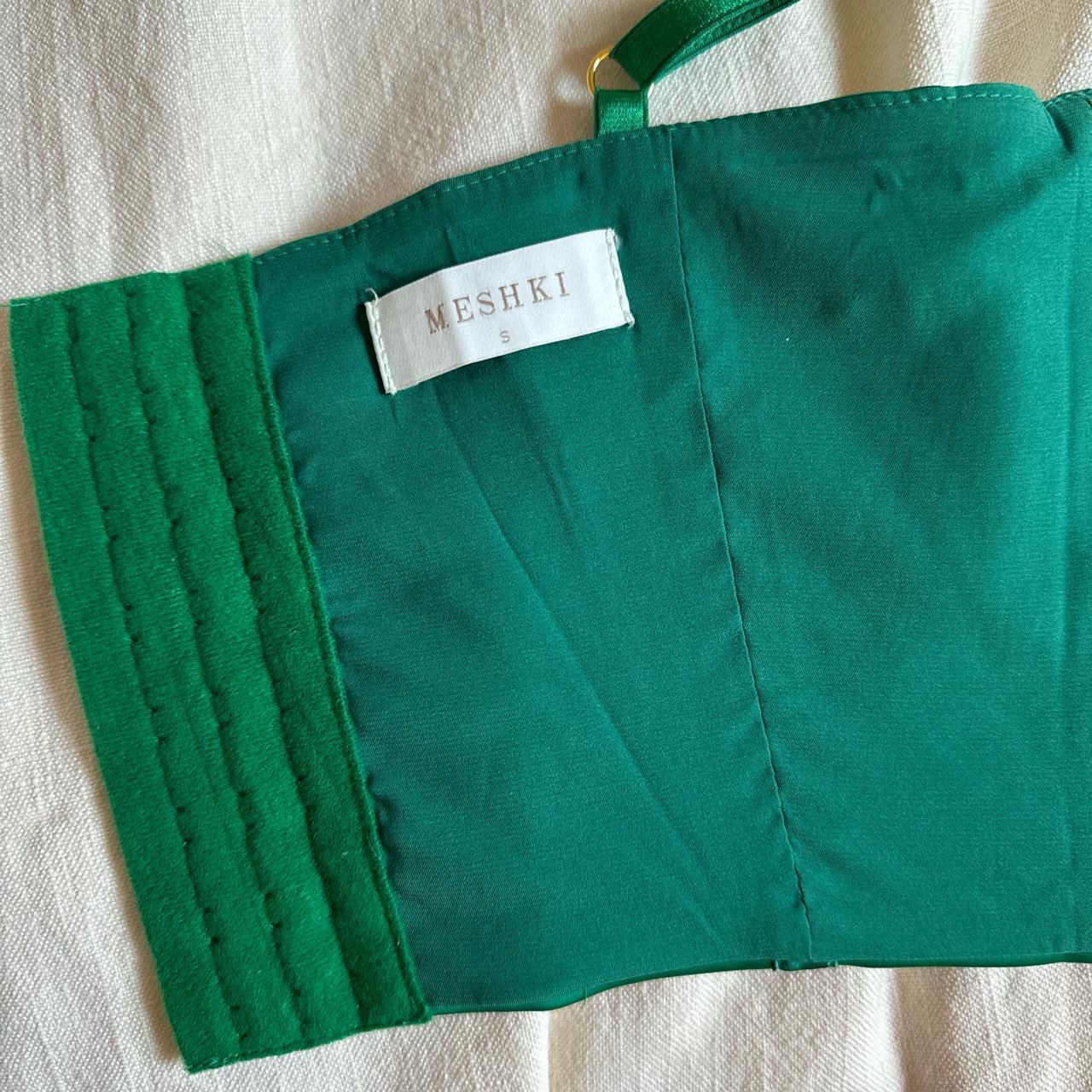 Meshki green corset crop top. Tried it on once and... Depop