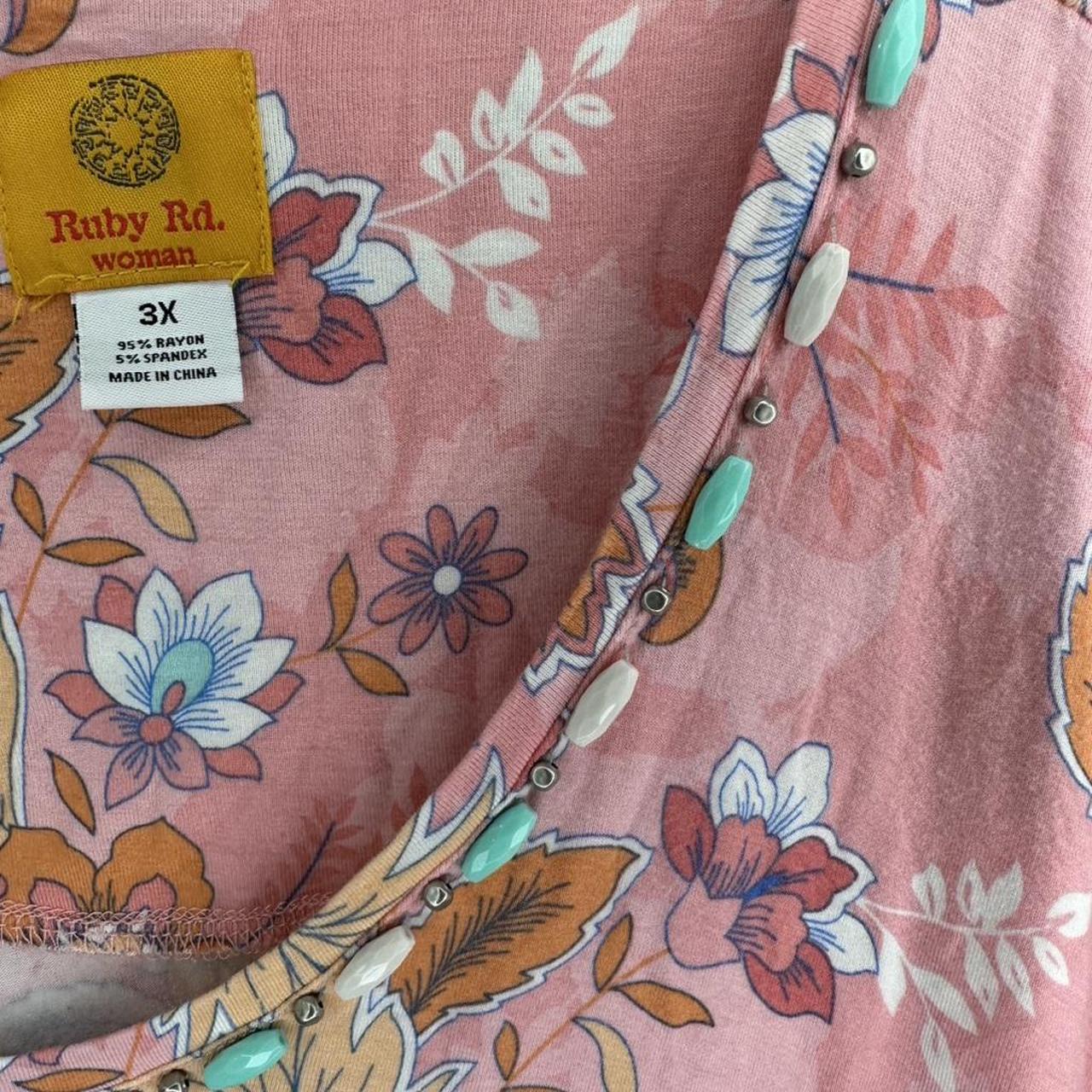 Ruby Rd. Women's Blouse - Pink/Multi - 3XL – Ruby… - image 3