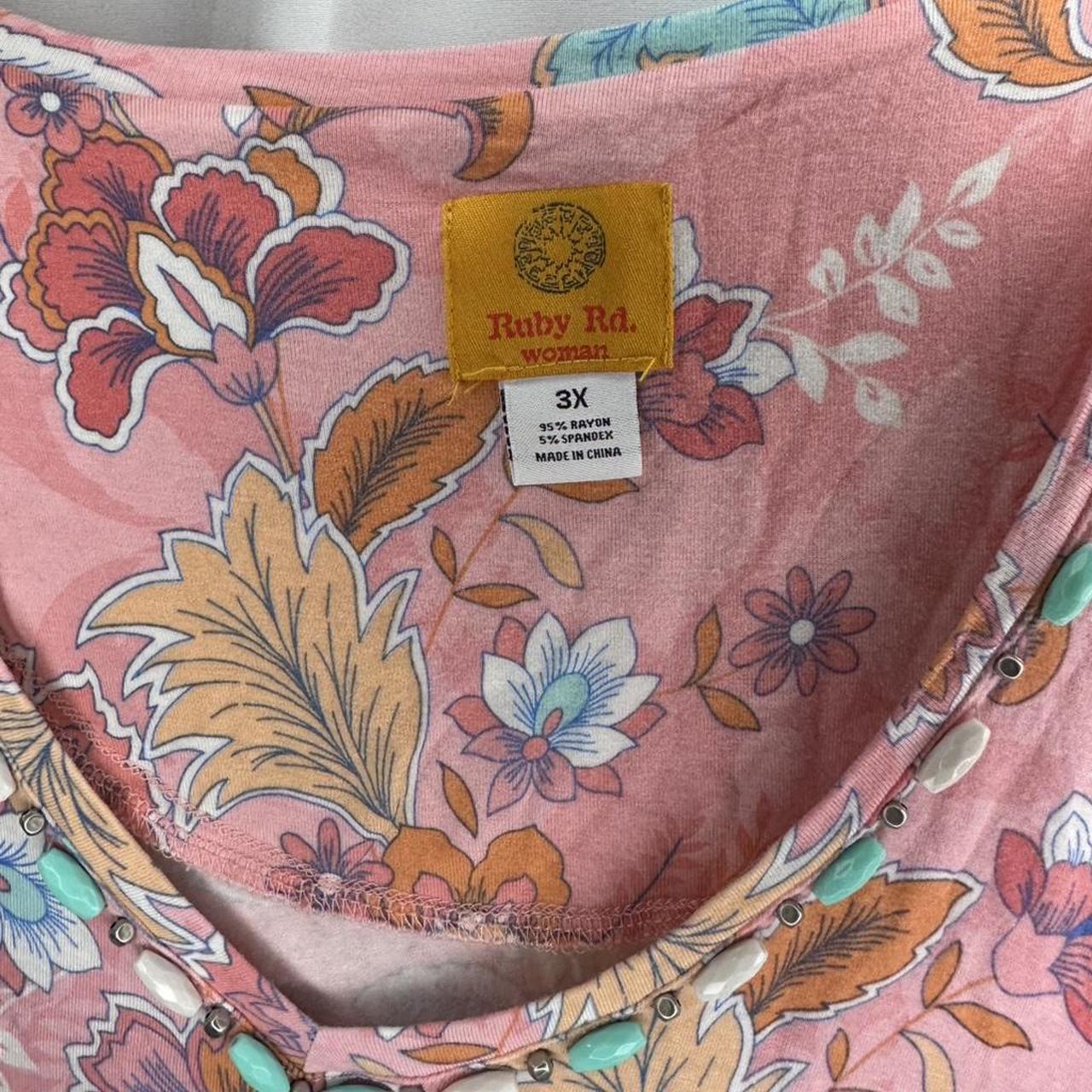 Ruby Rd. Women's Blouse - Pink/Multi - 3XL – Ruby… - image 2