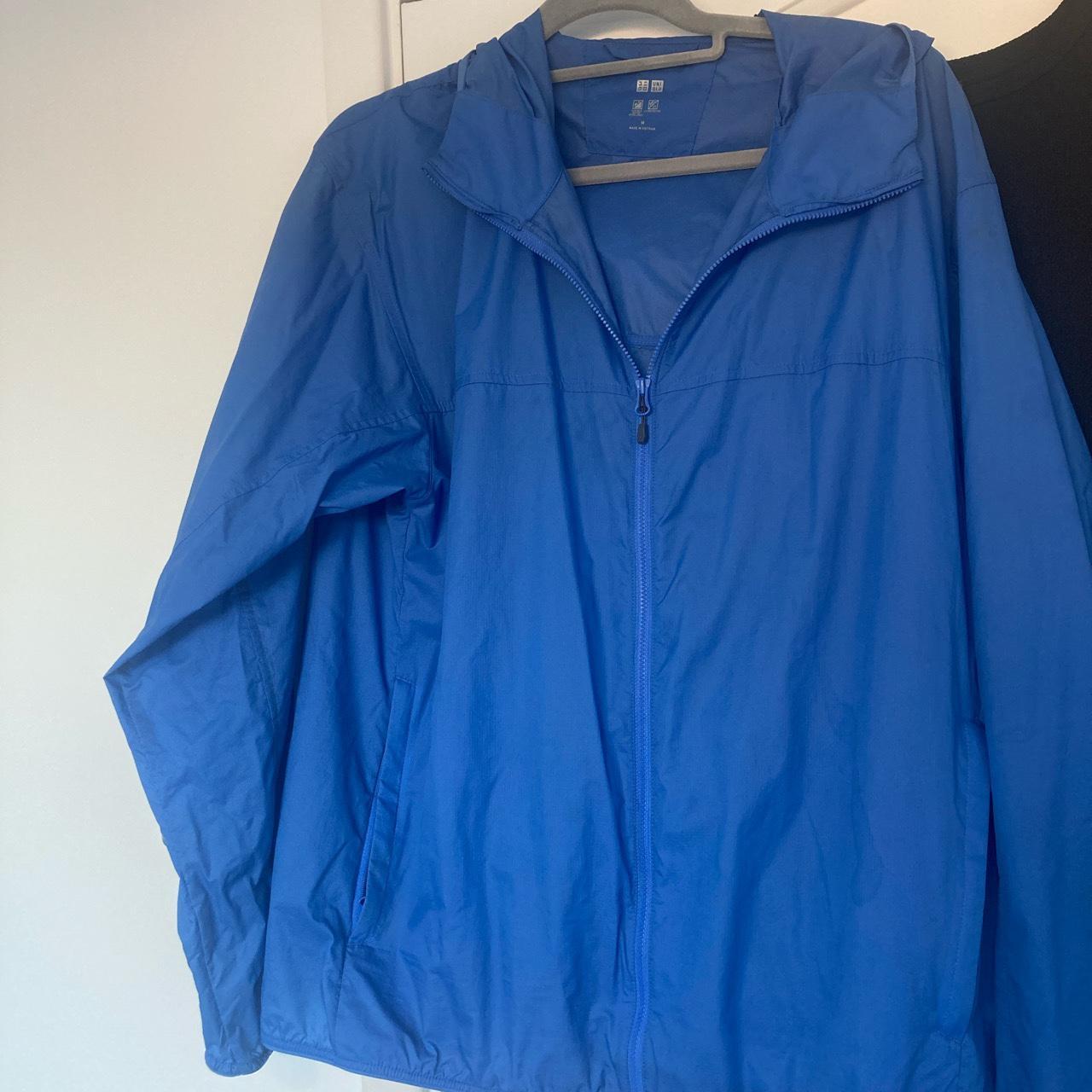 Uniqlo men’s light blue jacket Size medium - Depop