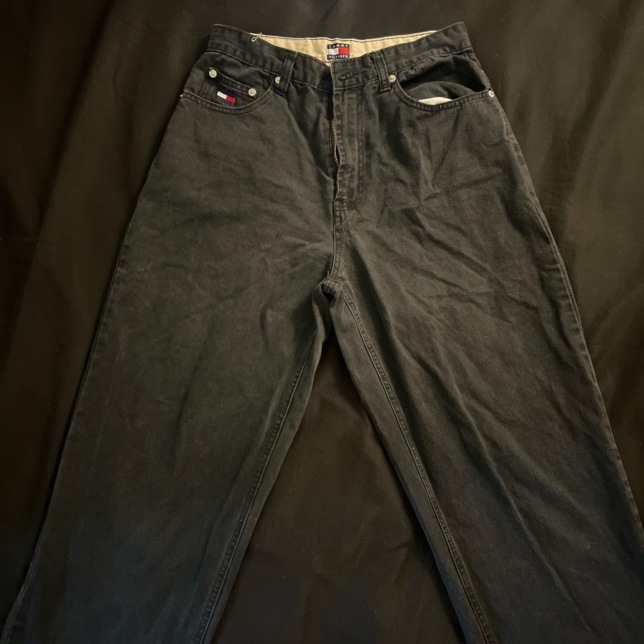 tommy hilfiger black jeans