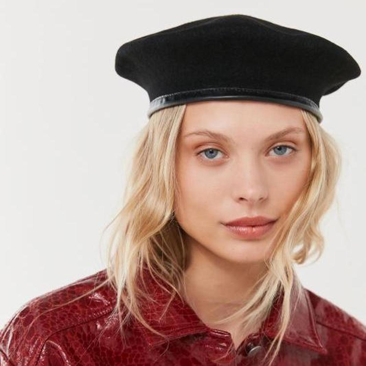 Urban Outfitters Women's Black Hat Depop