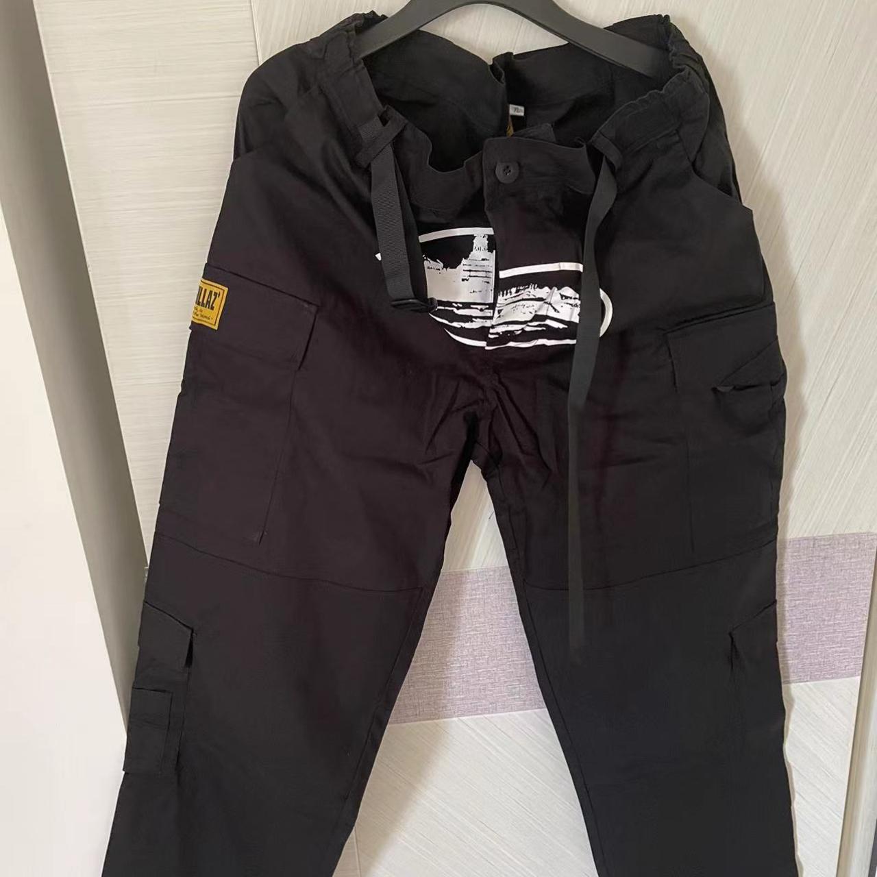 Corteiz Triple Black Guerillaz Cargos will accept... - Depop