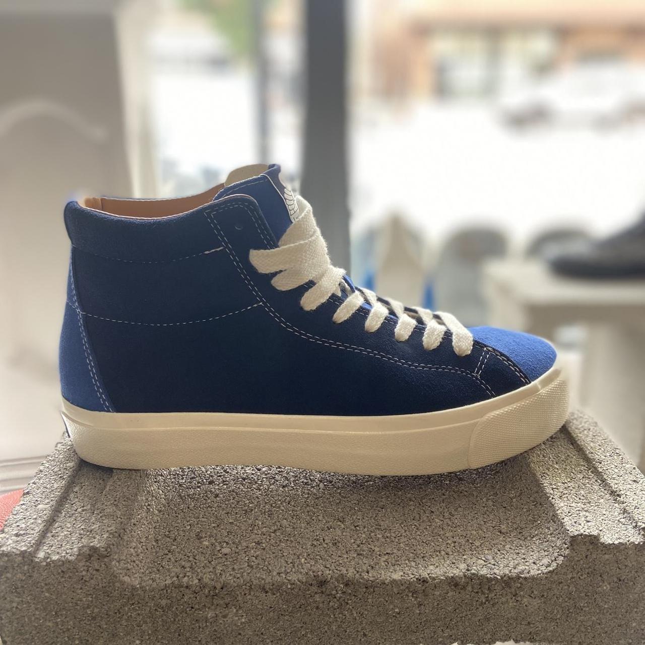 LAST RESORT VM003 SUEDE HI TOP DUO BLUE WHITE no... - Depop