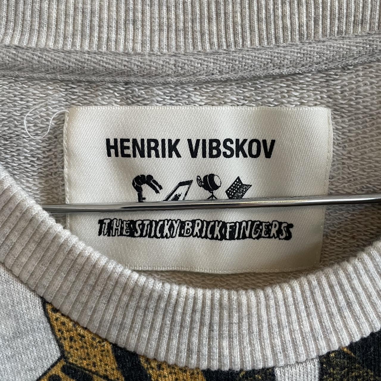 Henrik Vibskov Men's Grey and Tan Sweatshirt (2)