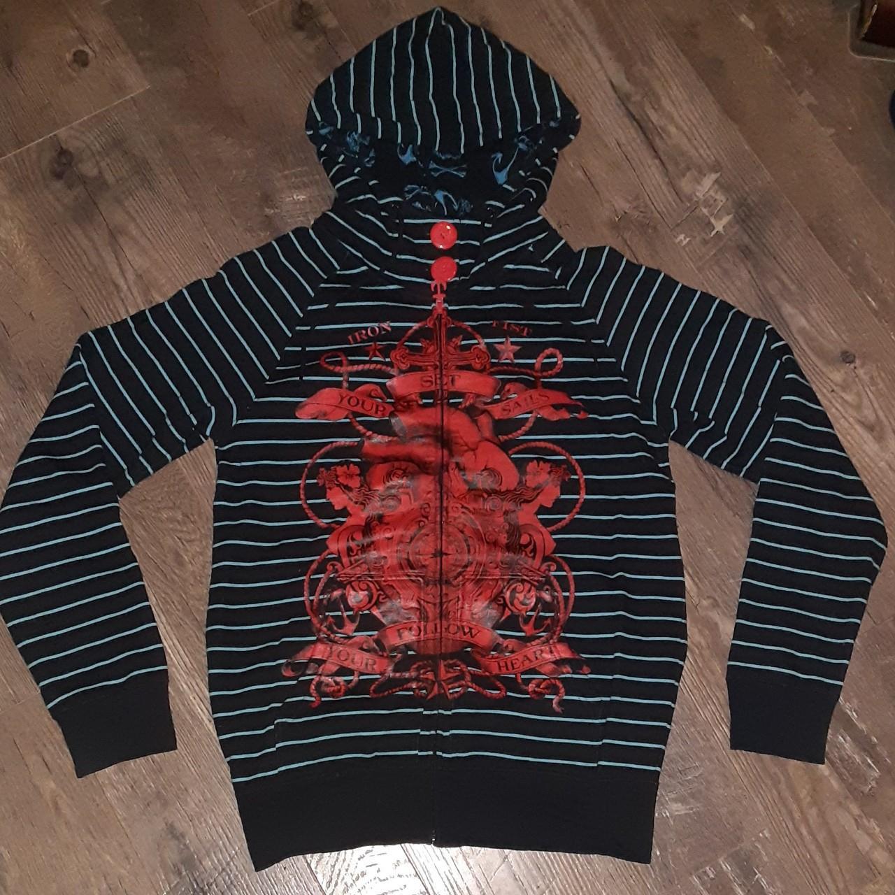 Iron Fist brand hoodie Size X LARGE Color Black Depop