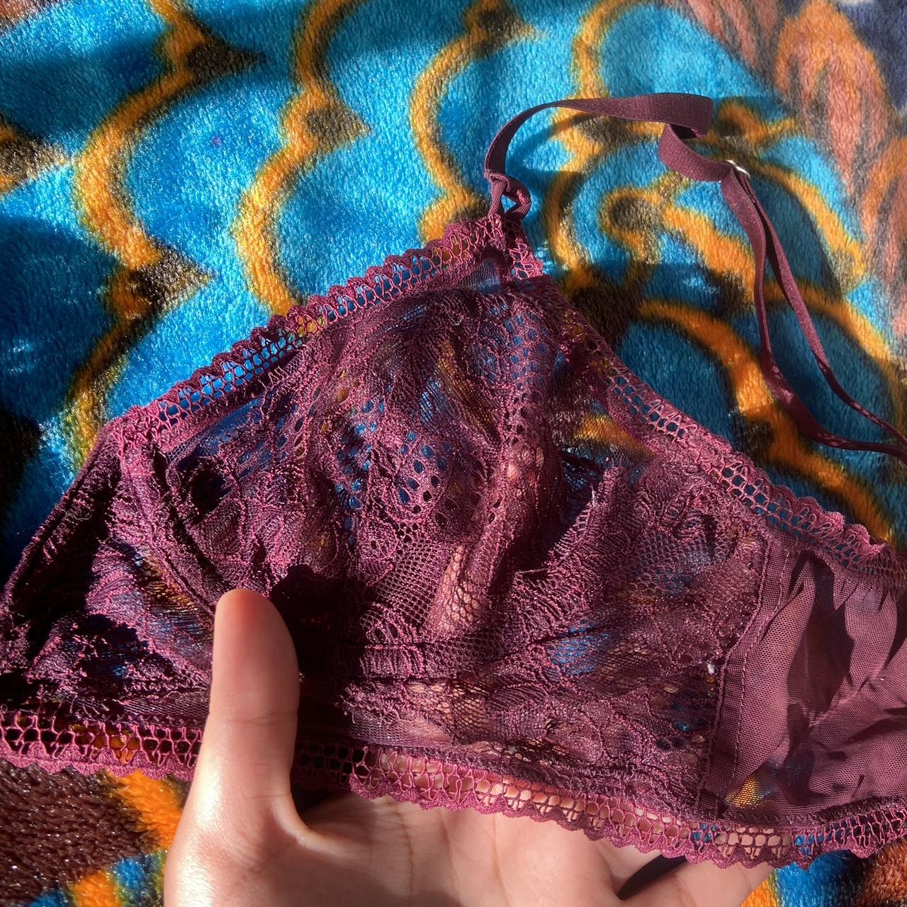THISTLE AND SPIRE Women's Burgundy Bra (2)