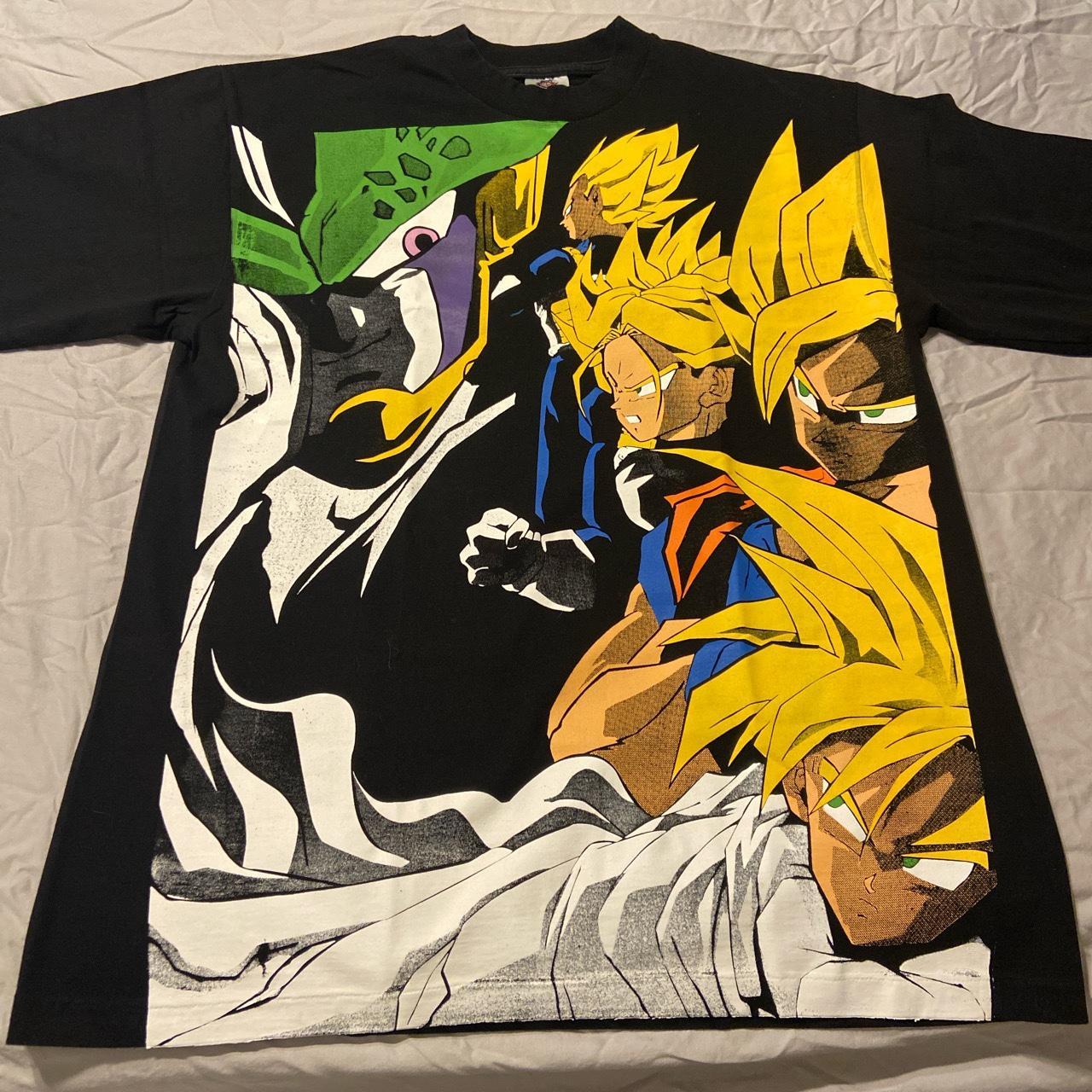 Modern Dragon Ball AOP Anime Tee Vitamin X Rush tag... - Depop