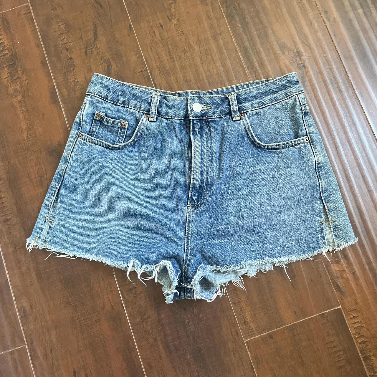 TOPSHOP MOTO MOM MINI SKIRT US SUZE 8 Waist of 30”... - Depop