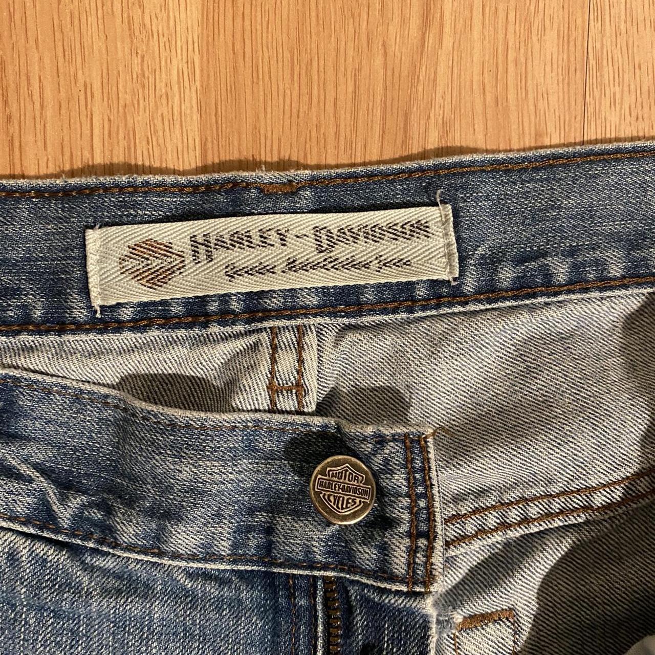 Harley Davidson Men's Blue Jeans | Depop