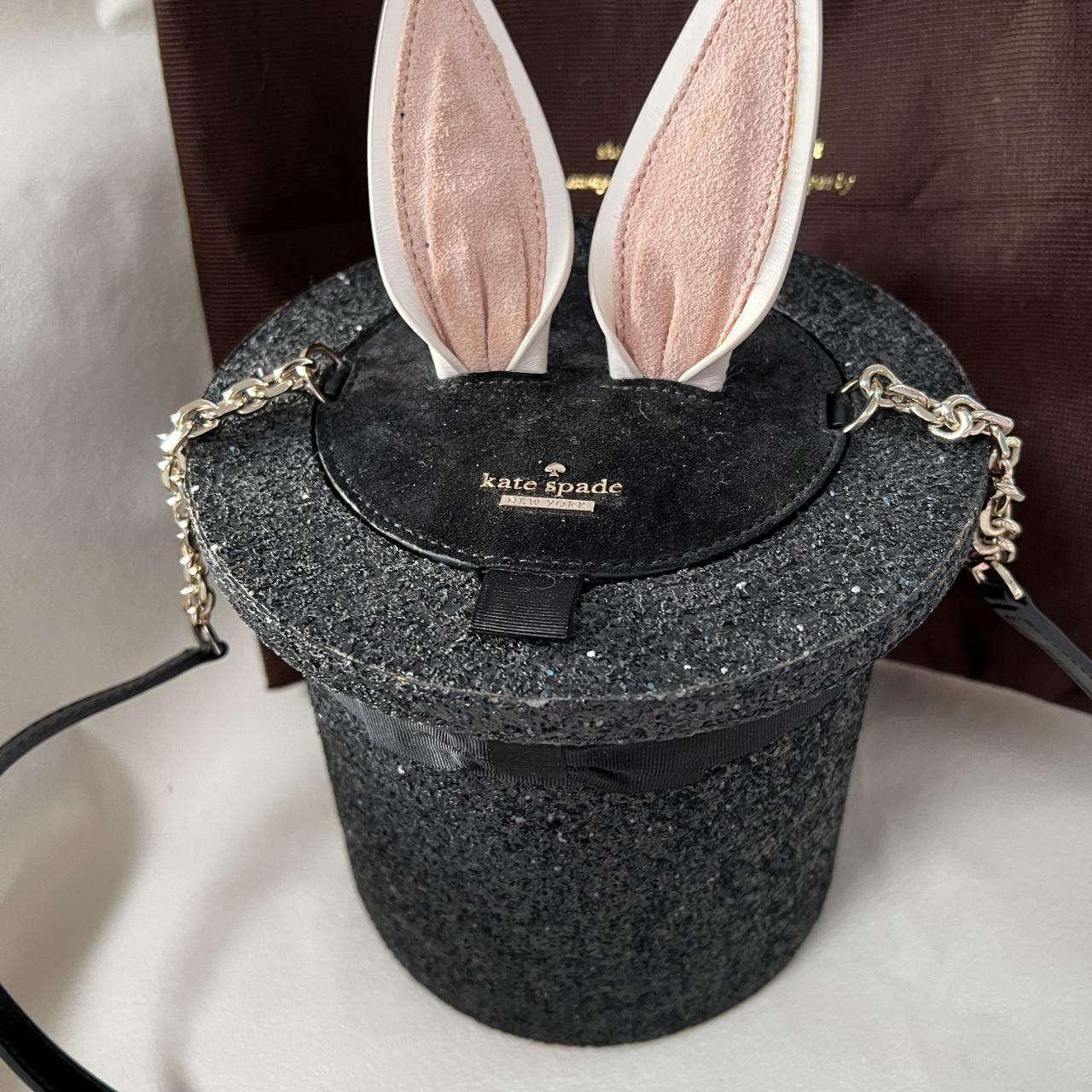 Kate Spade Make Magic Rabbit in Hat Glitter Shoulder... - Depop