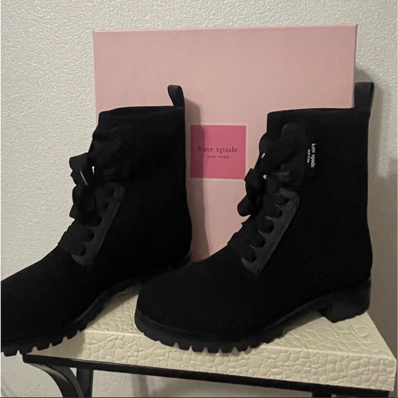 kate spade black boots