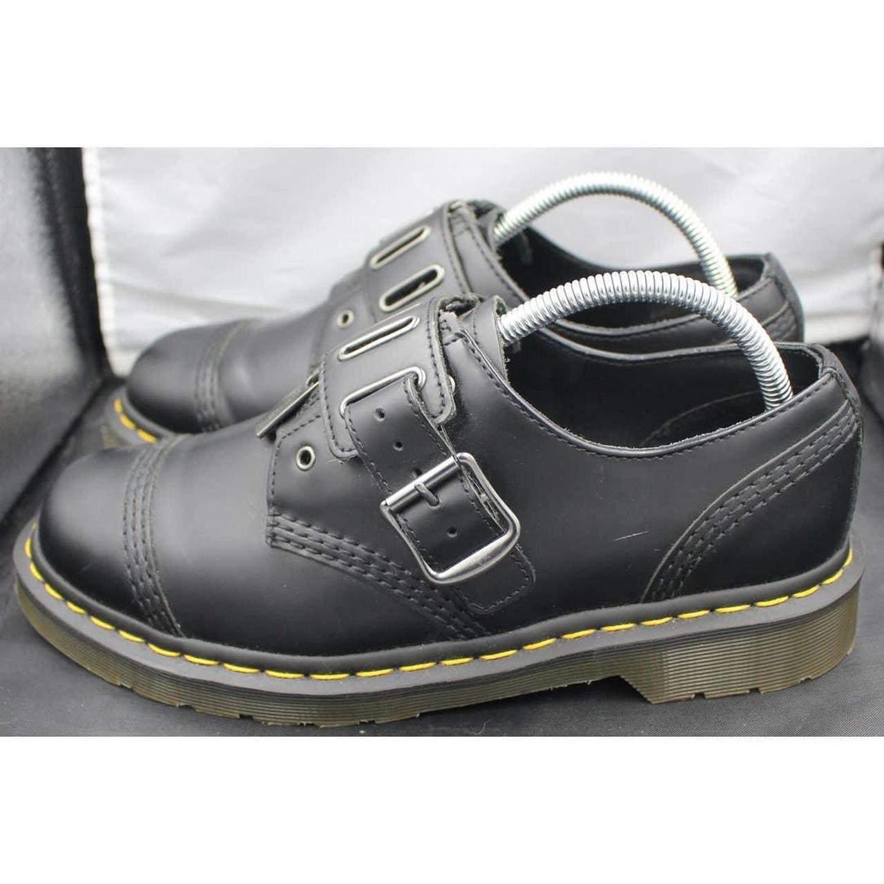 Dr martens sales buckle shoes