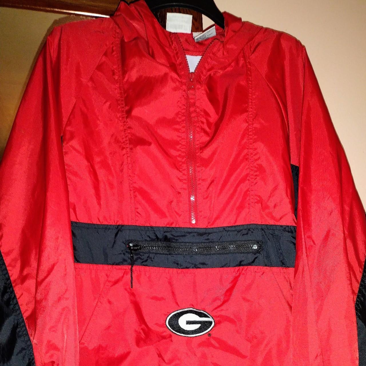 University of Georgia Nylon hoodie Hibbett Sports by Depop