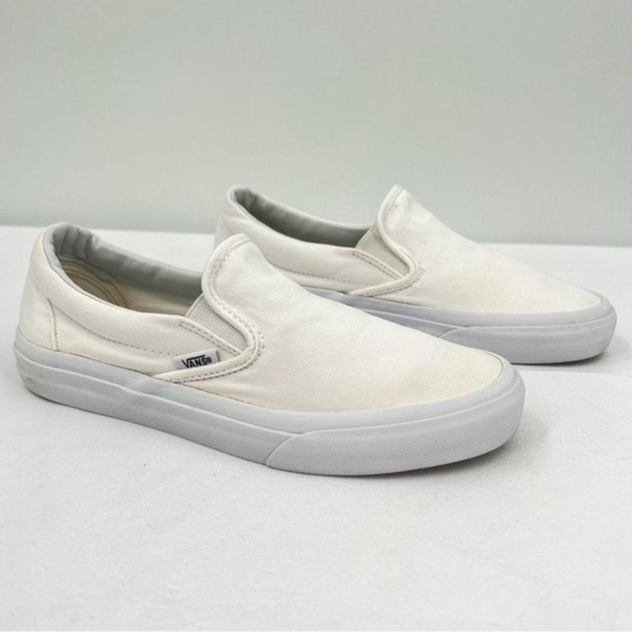 Vans slip hot sale on creme