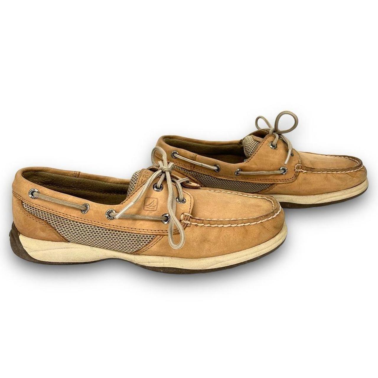 Sperry Top Sider Intrepid 2 Eye Leather Mesh Linen. Depop