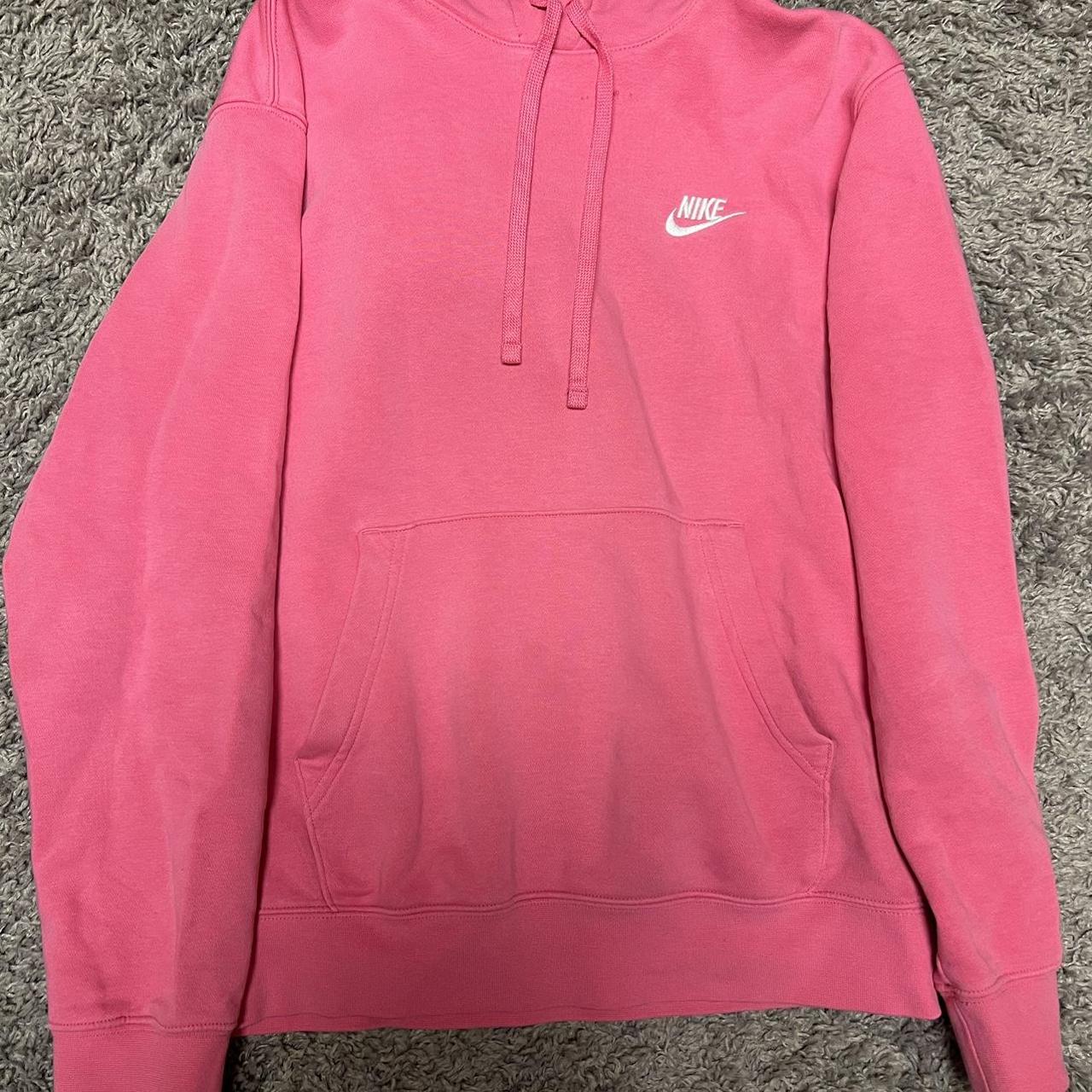 Pink Nike hoodie. Vintage condition. #nike #pink... - Depop