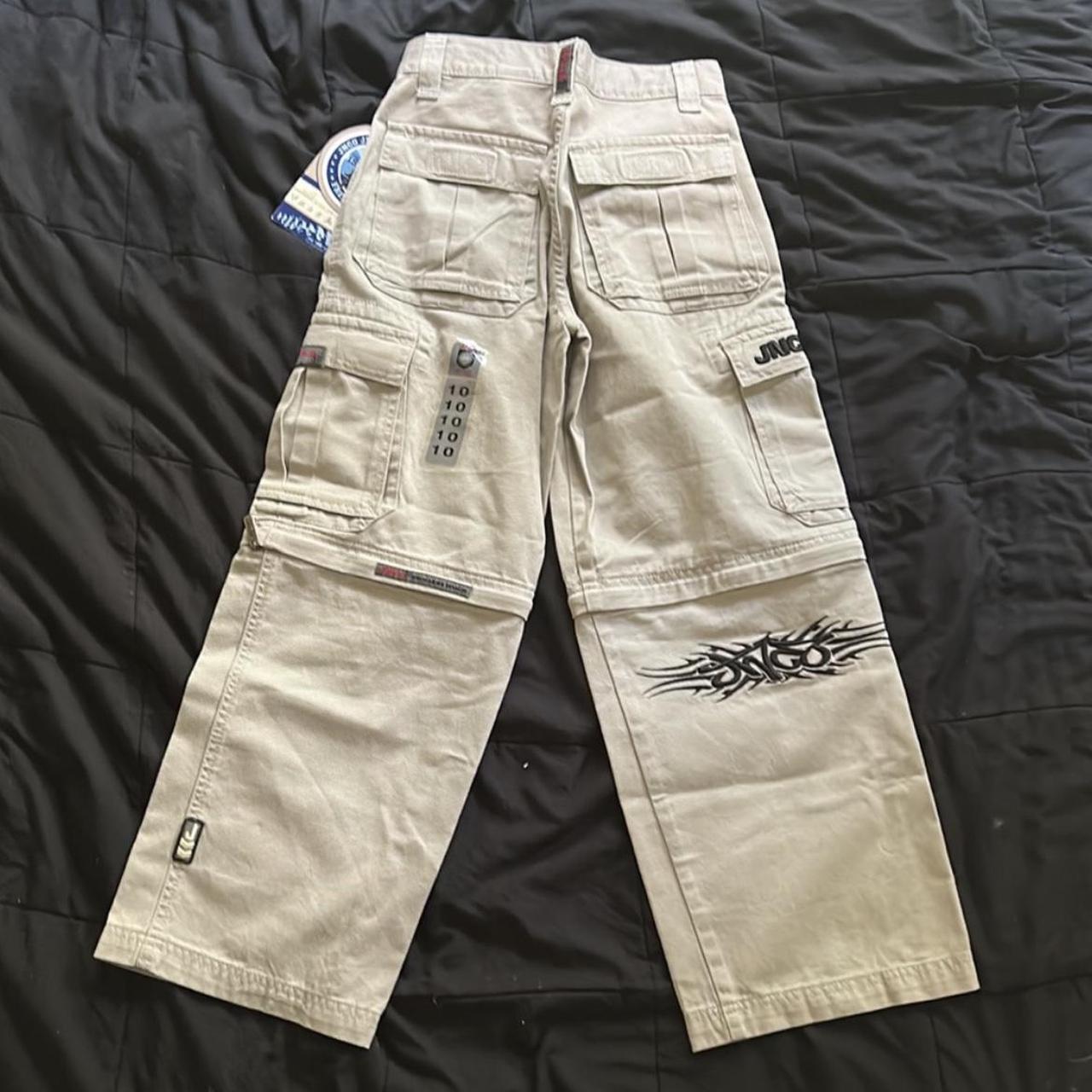 brand new JNCO cargo pants can zip off to shorts... - Depop