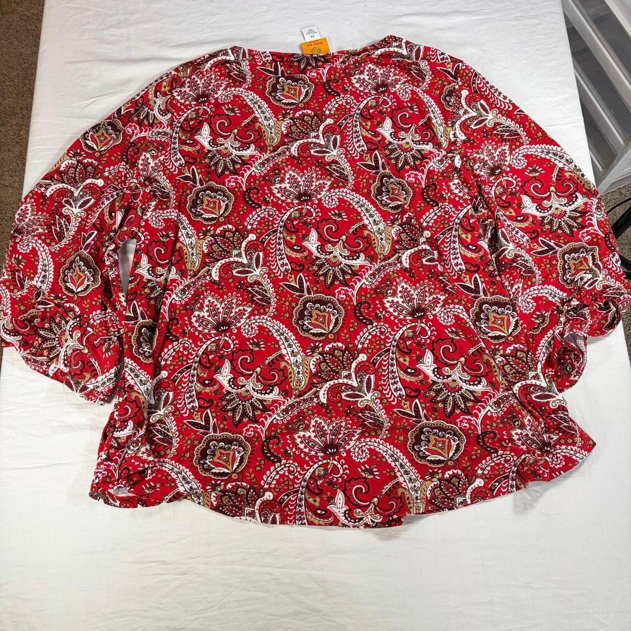 Ruby Rd. Women's Blouse - Red - XXL – Ruby Rd wom… - image 5