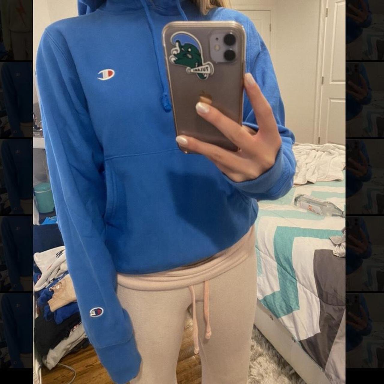 Royal blue 2024 champion hoodie women's