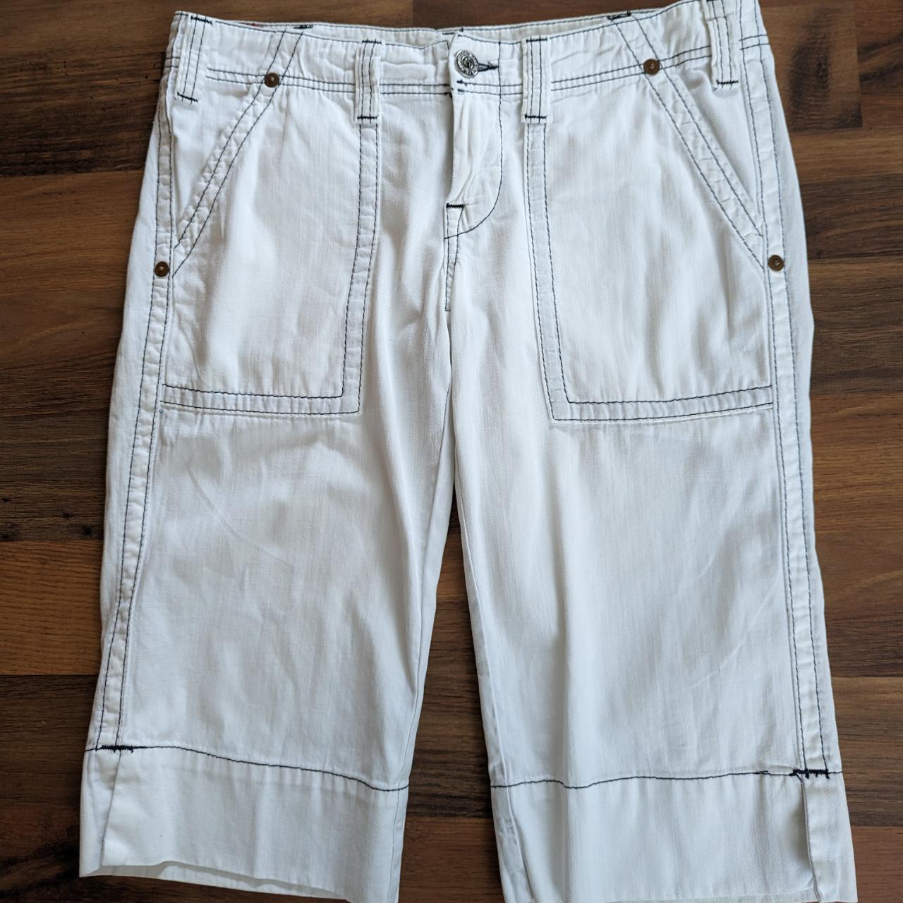 True Religion Women's White Jeans | Depop