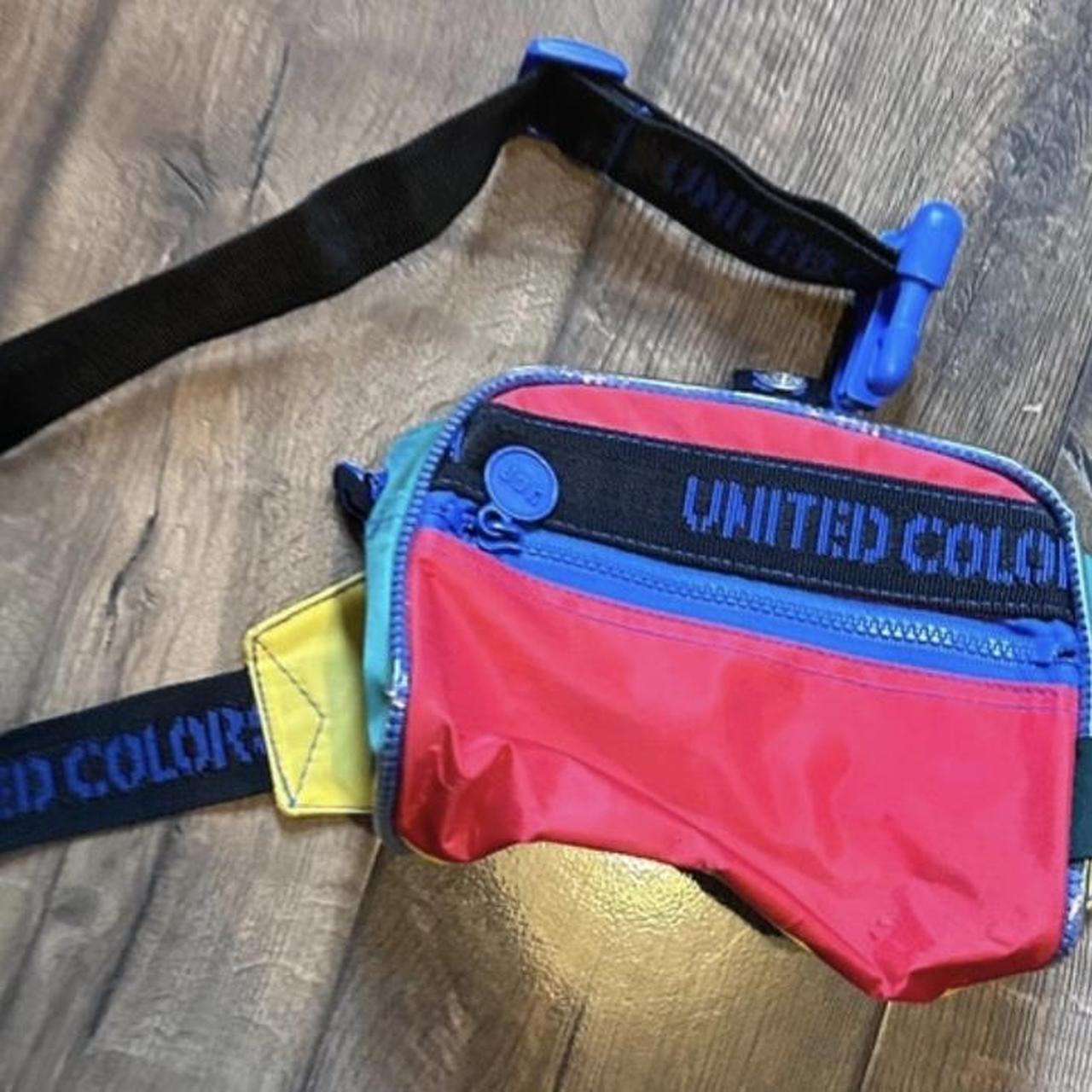 United Colours of Benetton Bum Bag Red green blue Depop