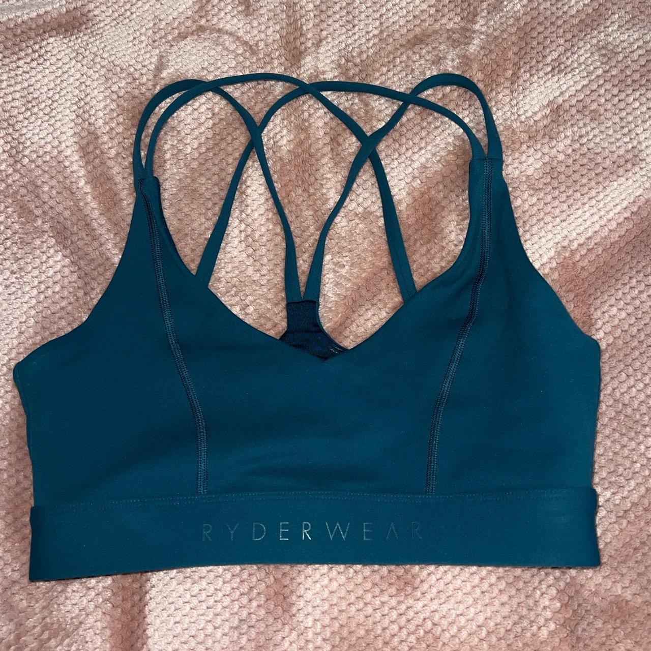 blue ryderwear sports bra (no pads) 💙 no size tag... Depop