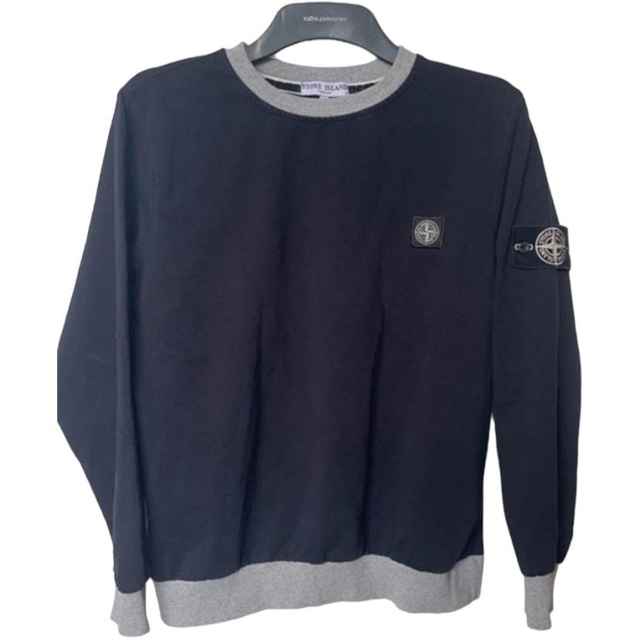 Navy blue stone island jumper stone island jumper... Depop