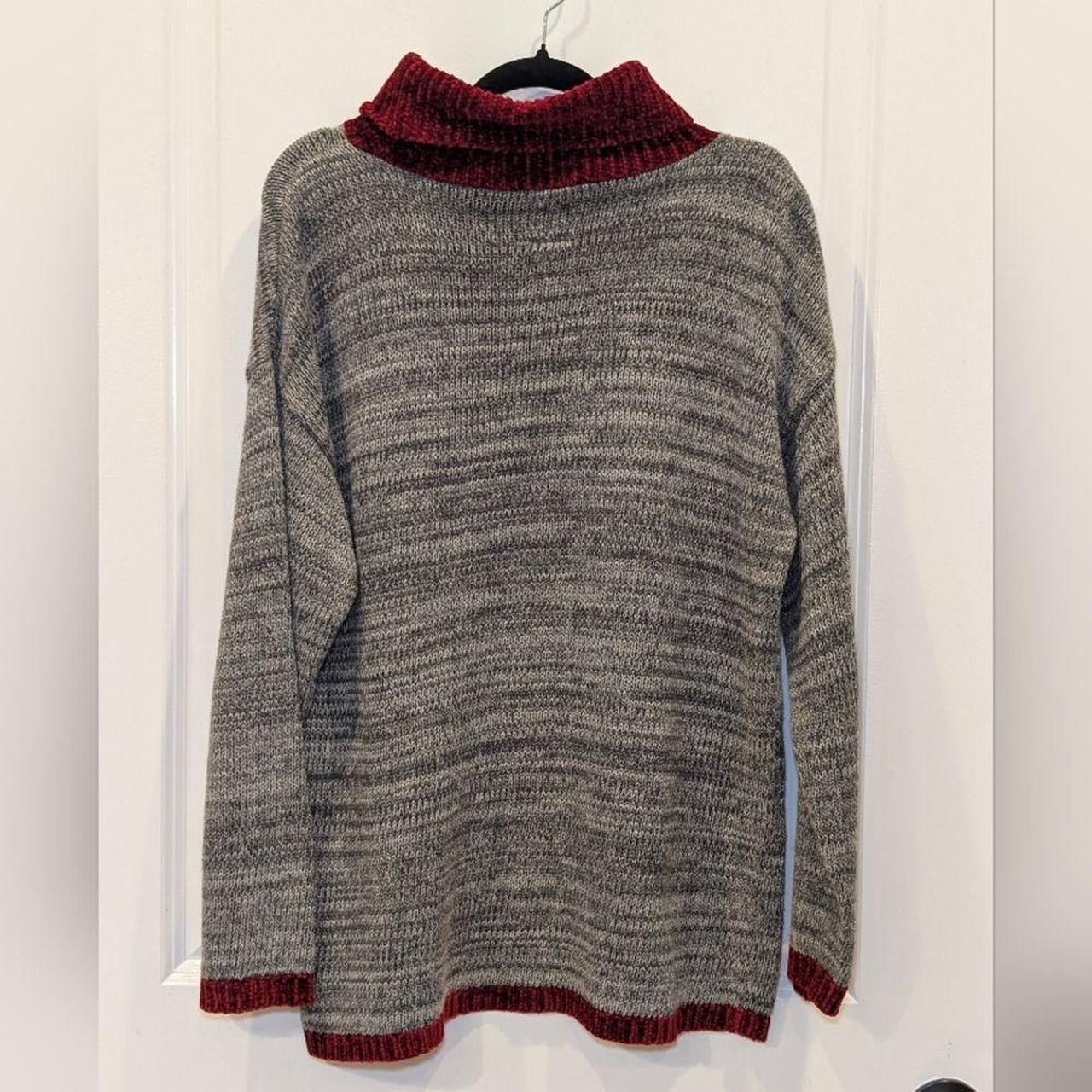 Source Unknown Women's Sweater - Grey/Red - S – S… - image 5