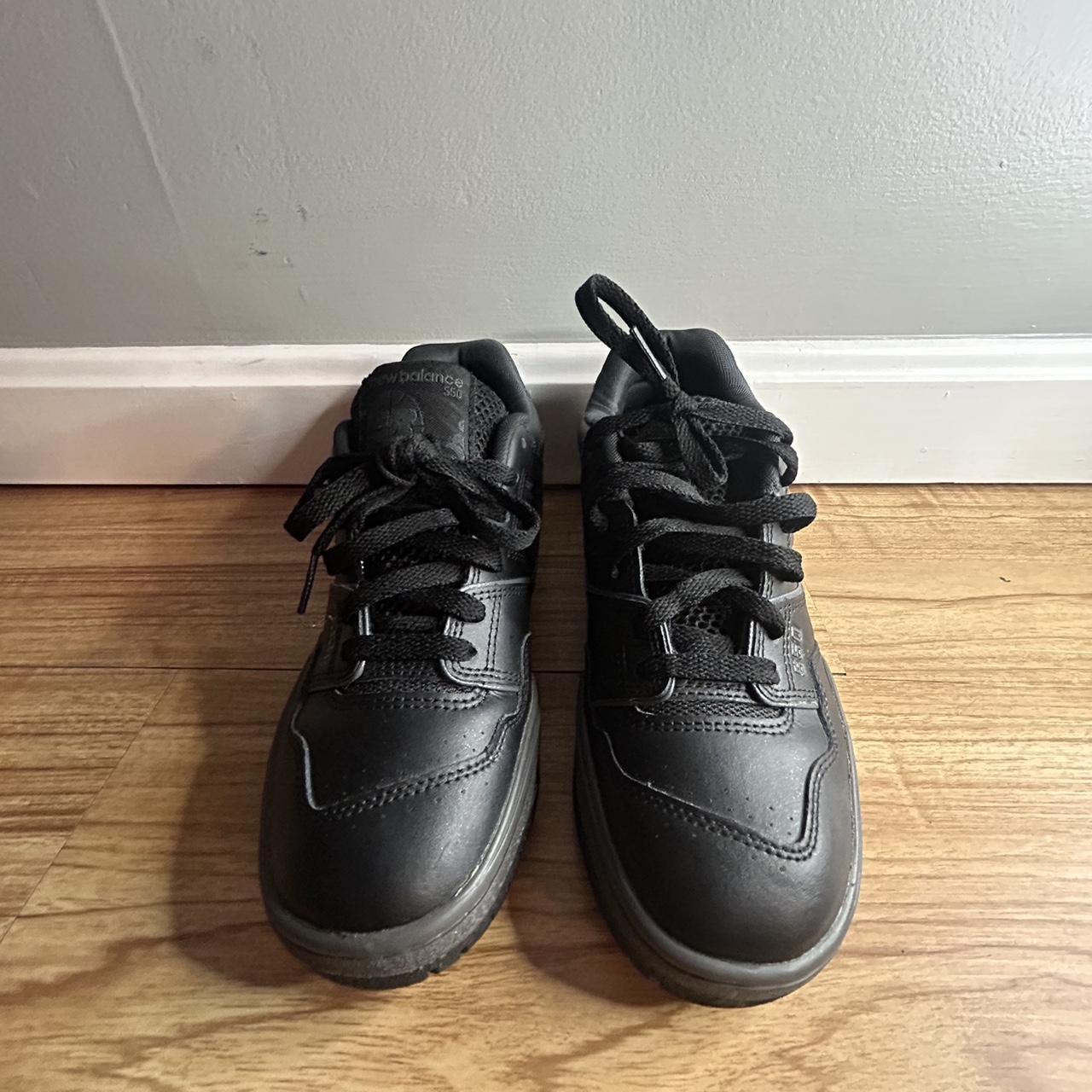 ALL BLACK NEW BALANCE 550s WITH BOX SIZE 6 WORN 4. Depop