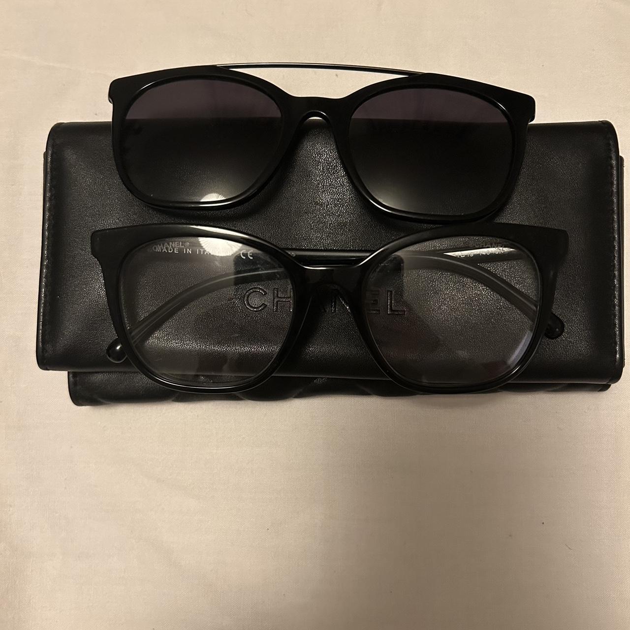 Chanel glasses with magnetic sunglasses Including... - Depop