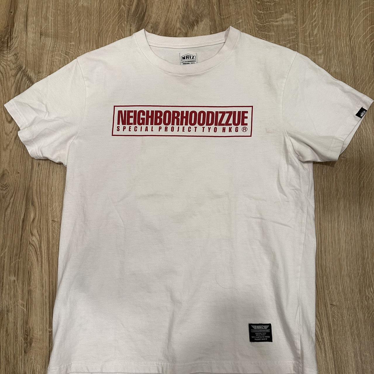 Neighborhood Men's White and Red T-shirt