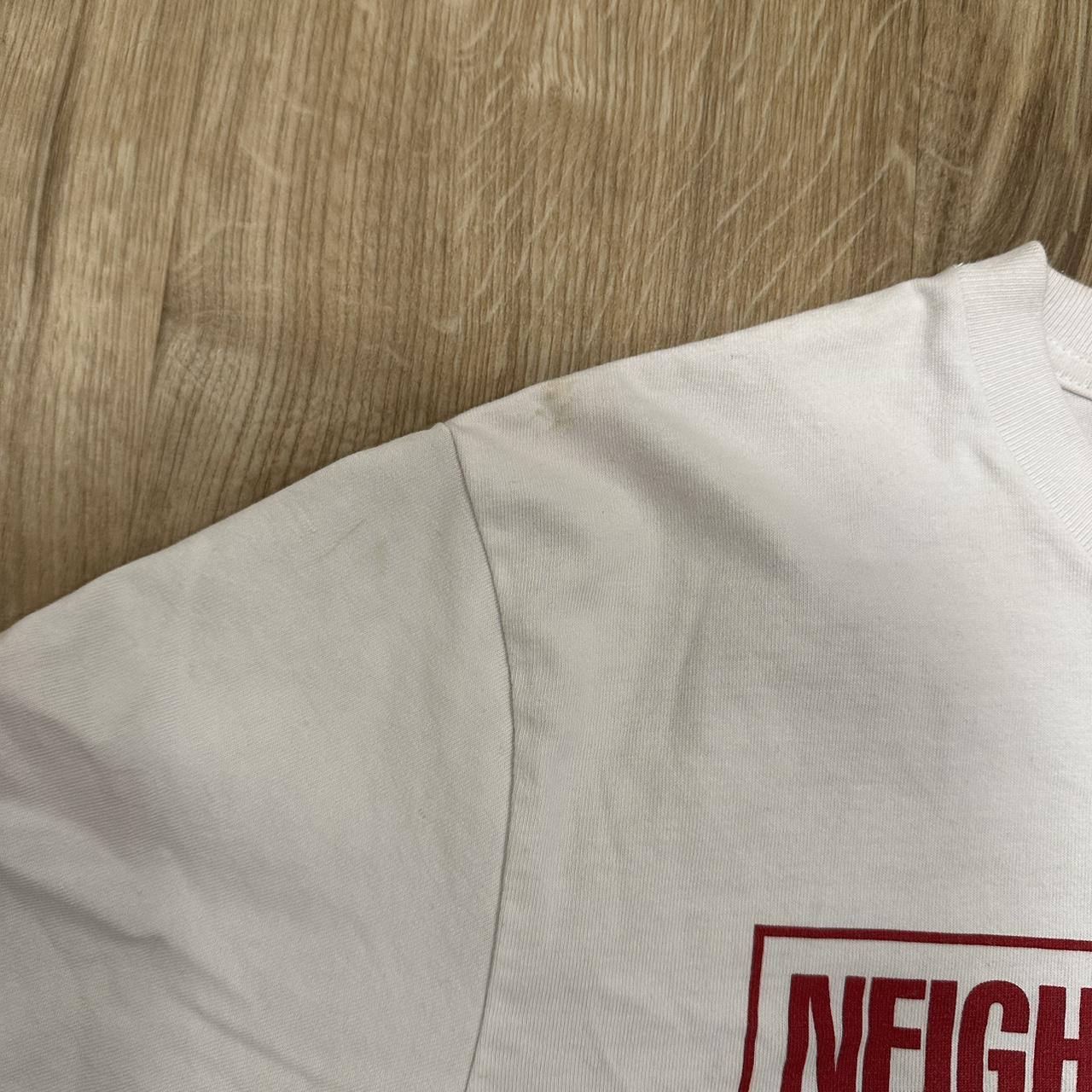 Neighborhood Men's White and Red T-shirt (4)