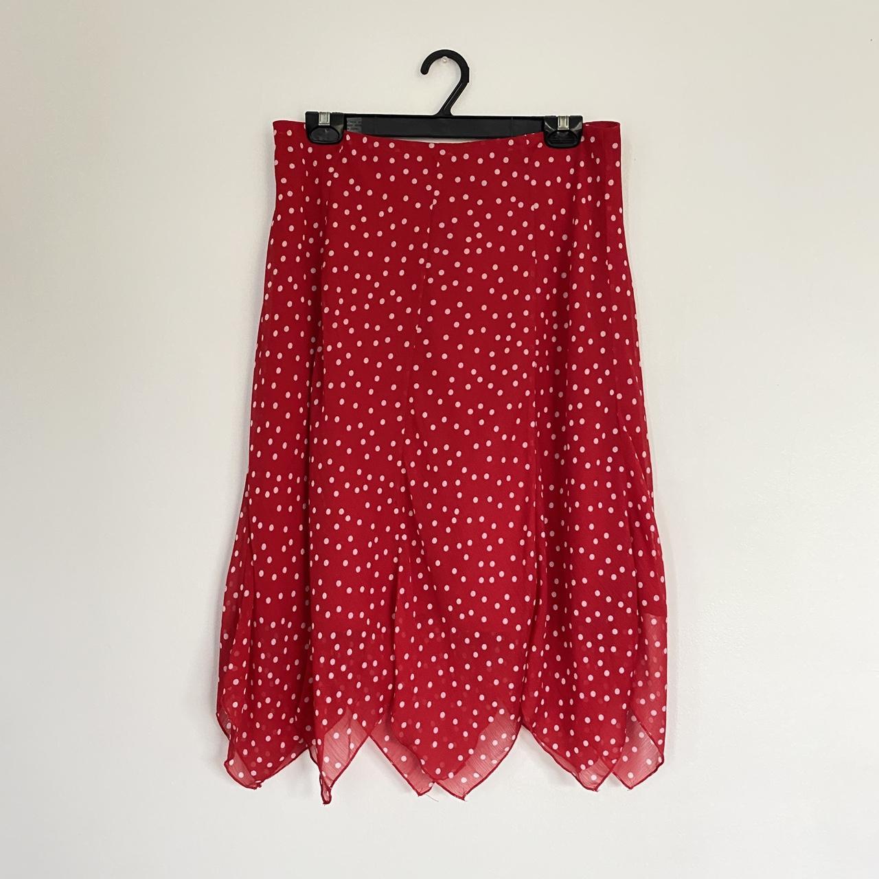 Polka dot handkerchief skirt best sale