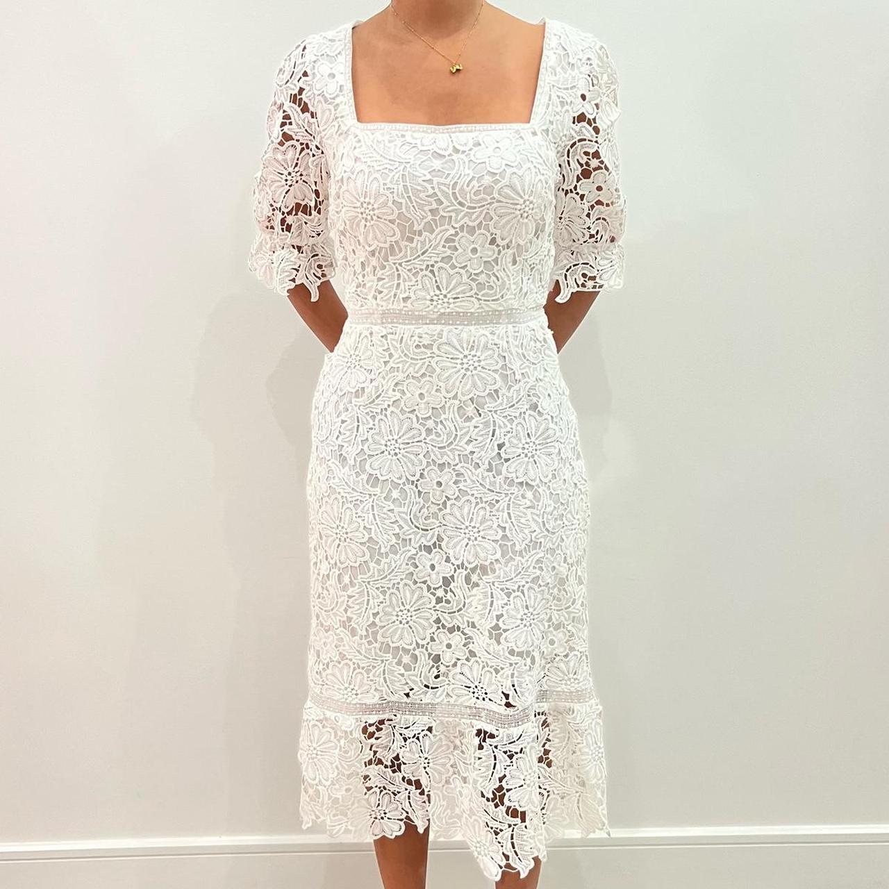 Bb dakota white lace dress best sale