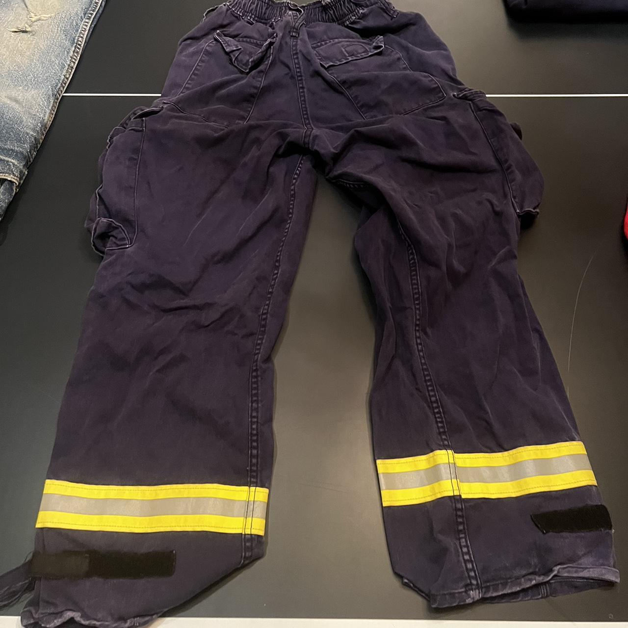 INSANE Vintage Fire Fighter Pants Wide Legs With Depop   P0 