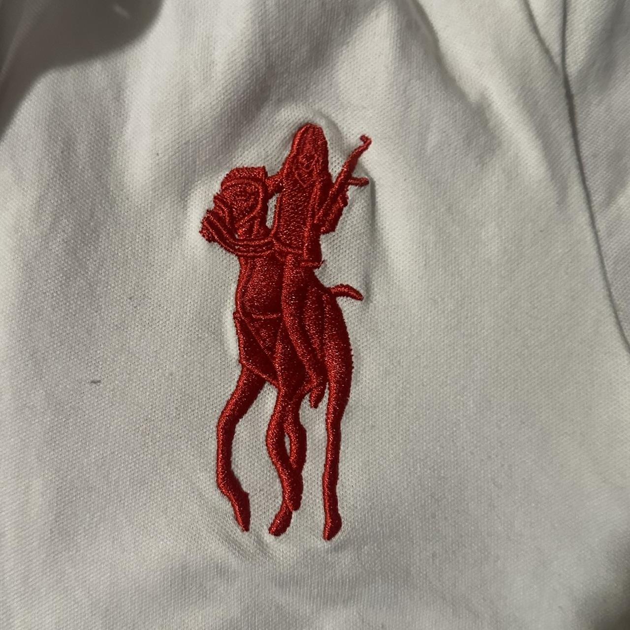 Chief Keef Chiraq Polo Shirt custom embroidery... - Depop
