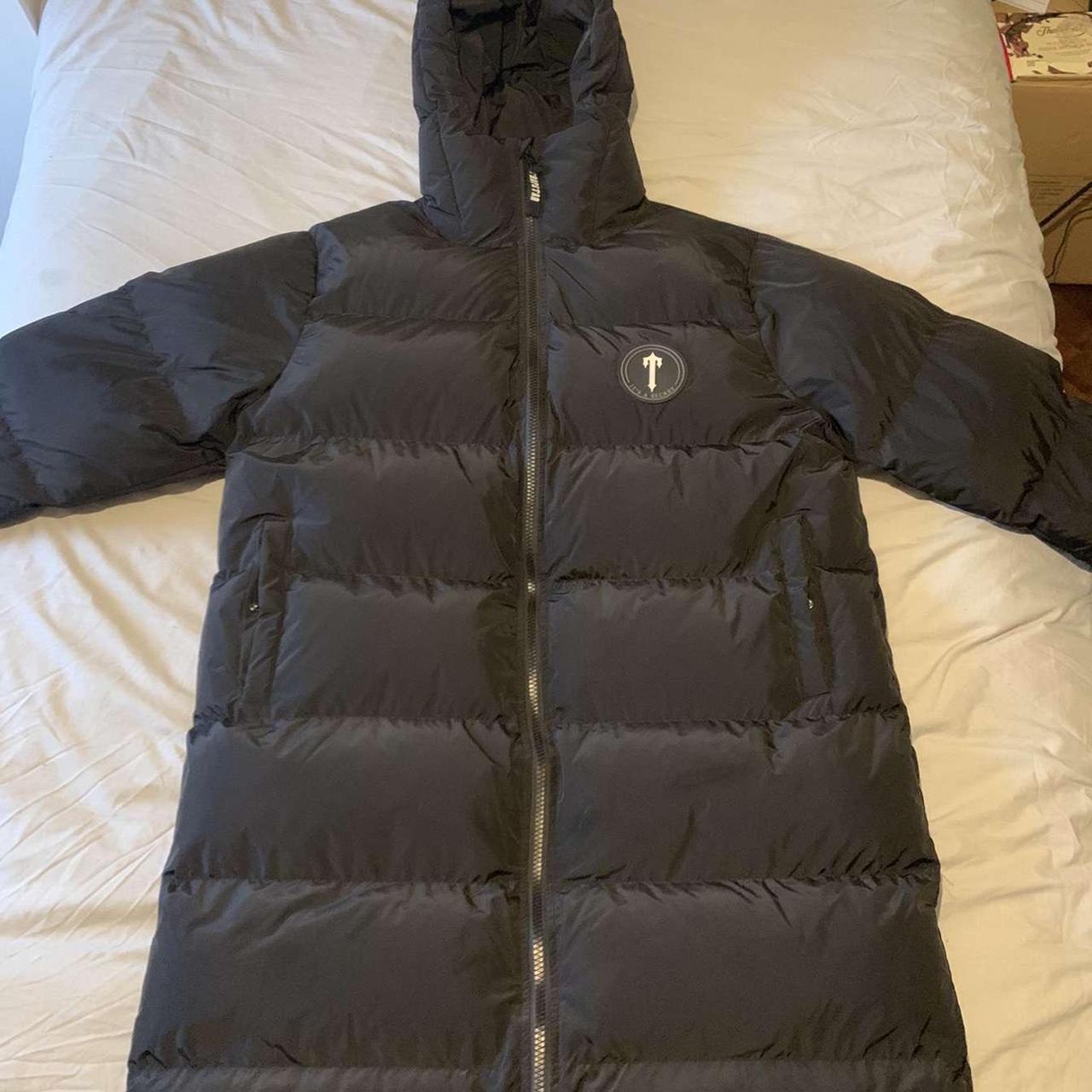 Longline trapstar jacket real, size Large Worn... Depop