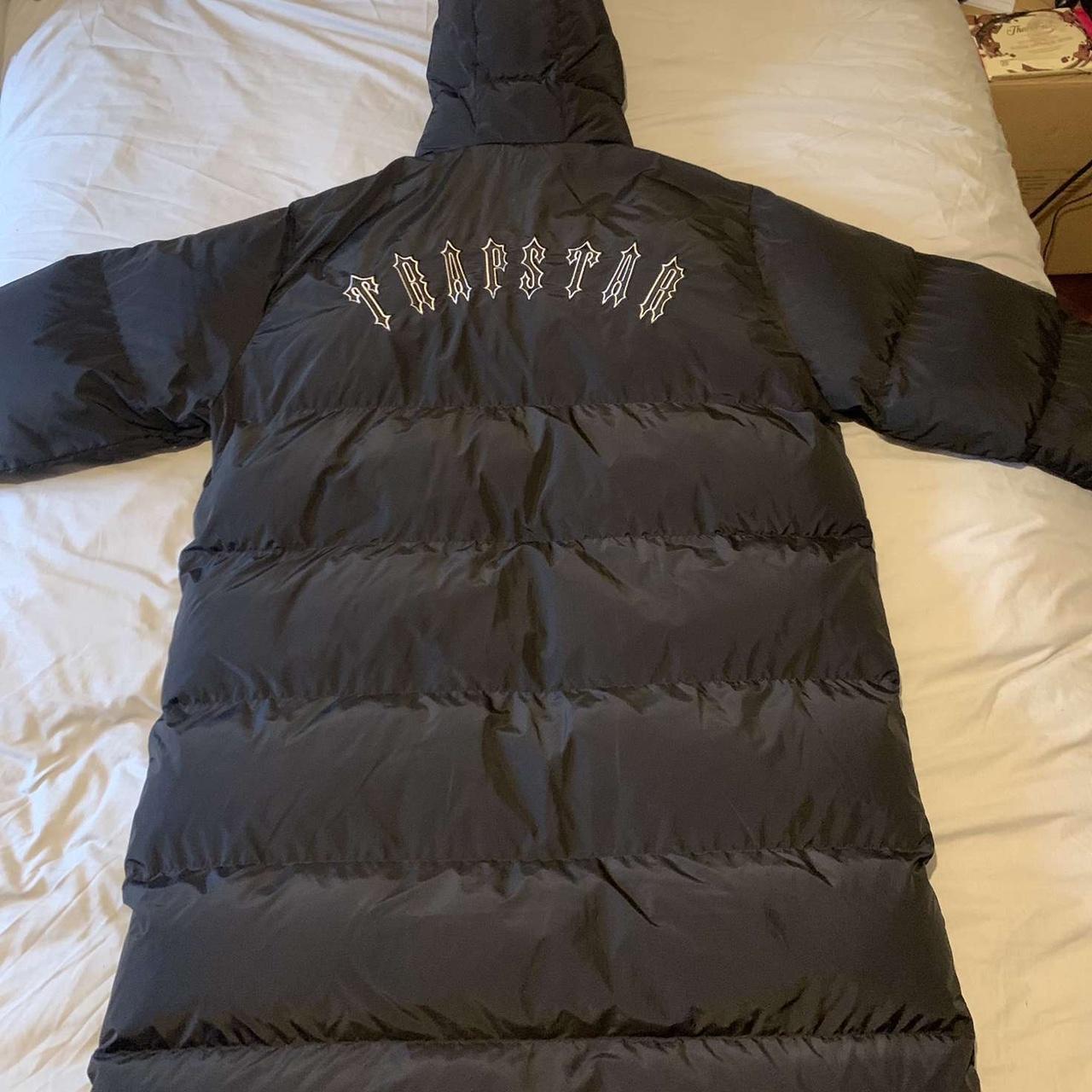 Longline trapstar jacket real, size Large Worn... Depop