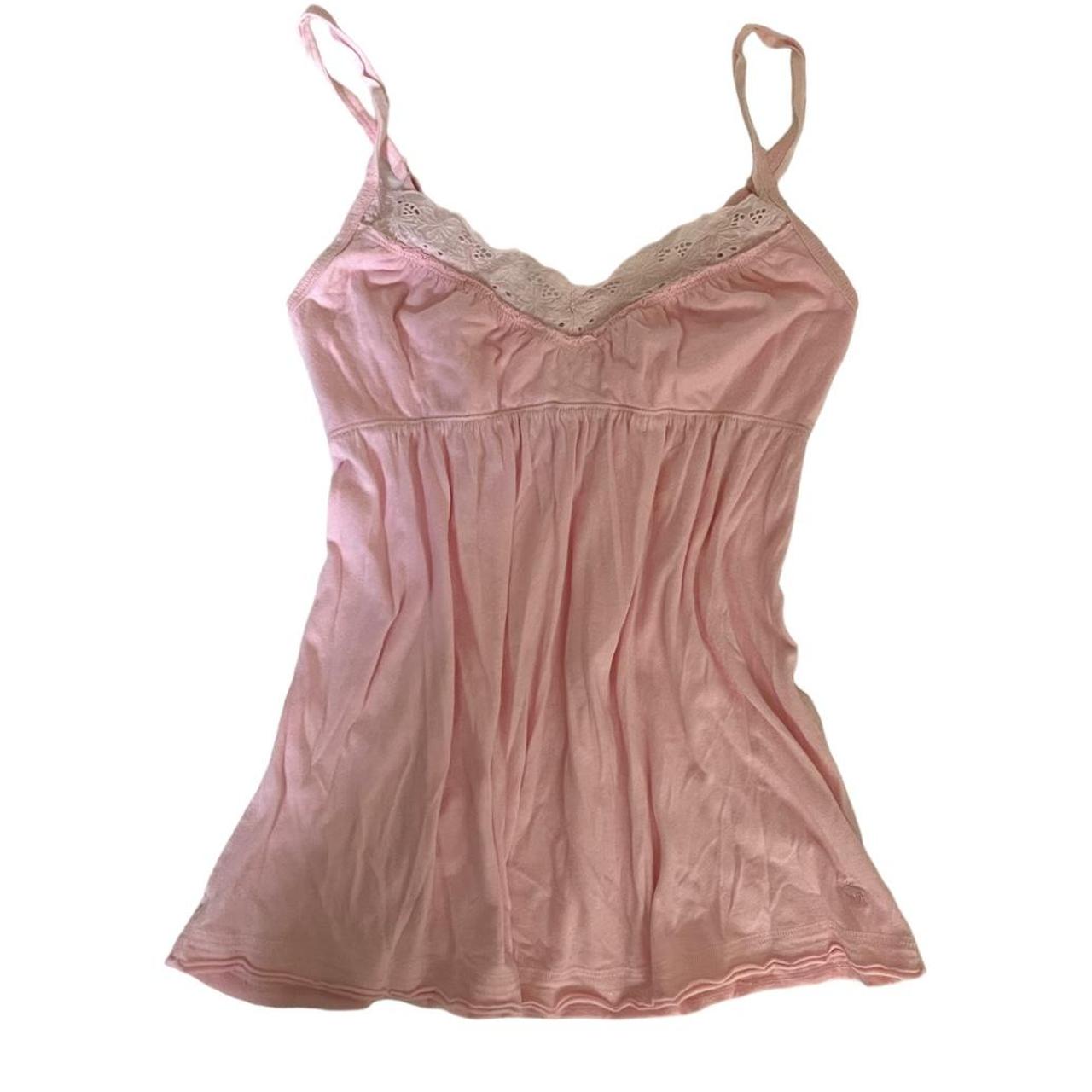 Y K Baby Pink Coquette Abercrombie Babydoll Cami Depop