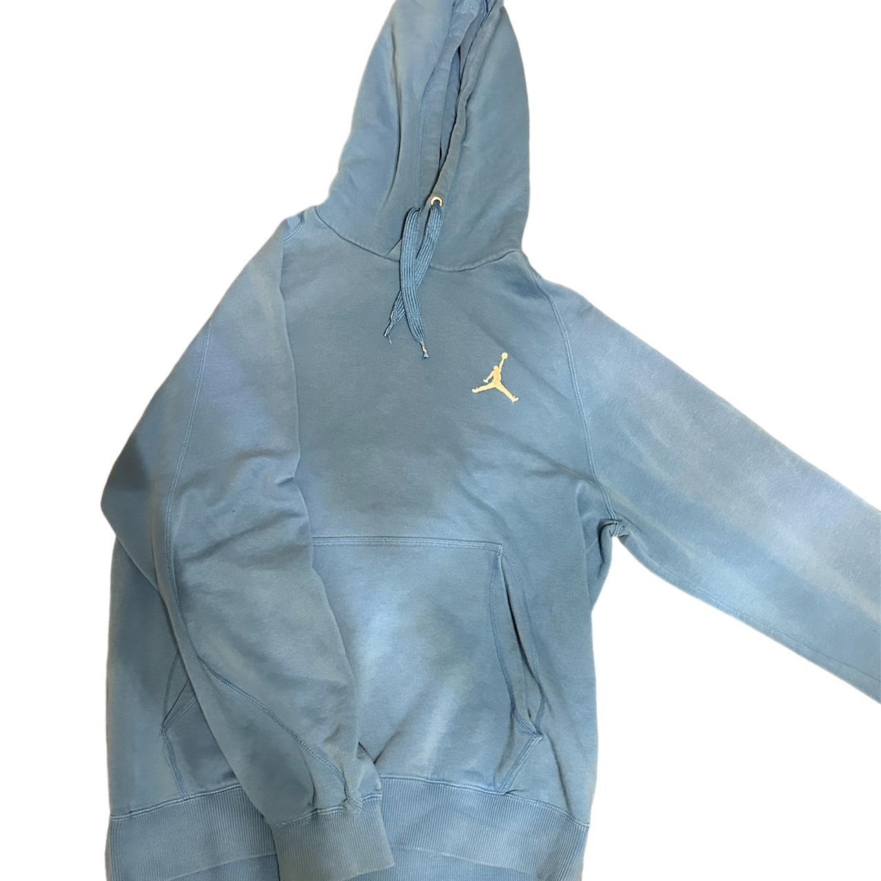 Blue Jordan Hoodie Size- Medium (M) - Depop