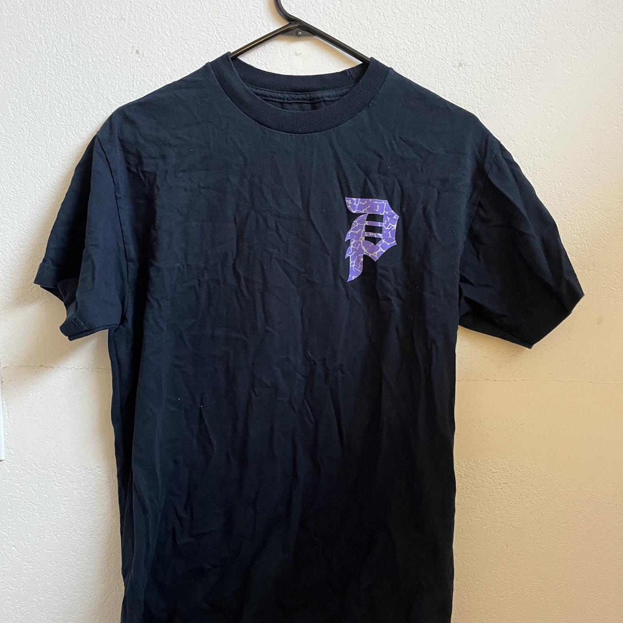 Primitive Men's Black and Purple T-shirt | Depop