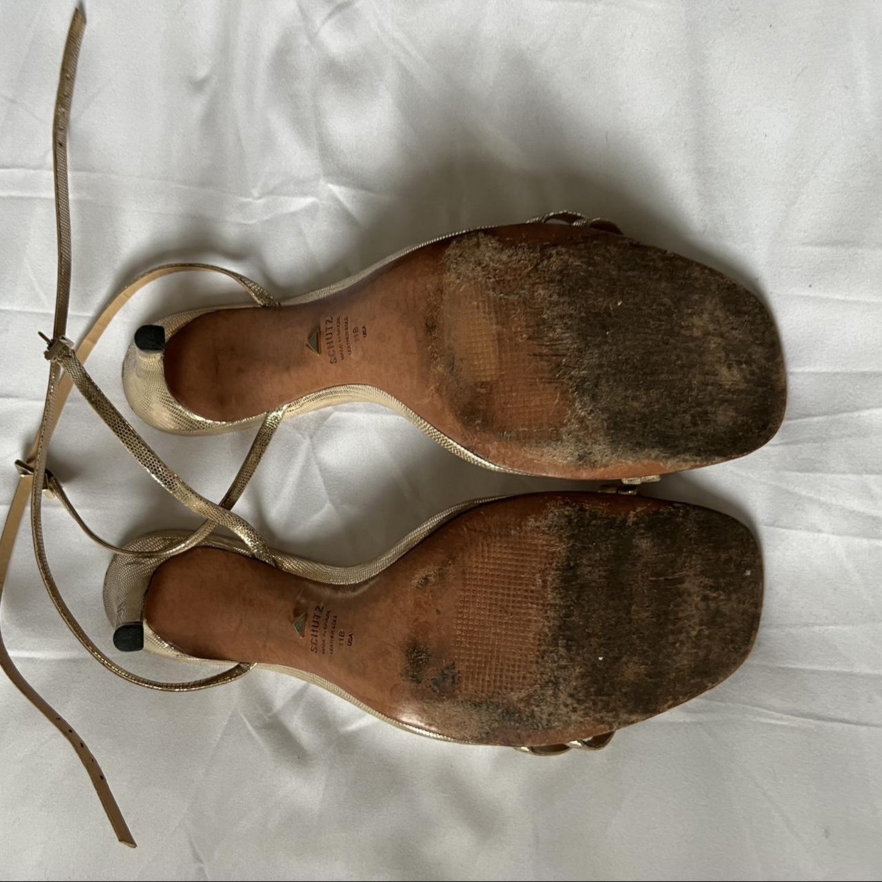 Schutz Women's Gold Sandals (3)