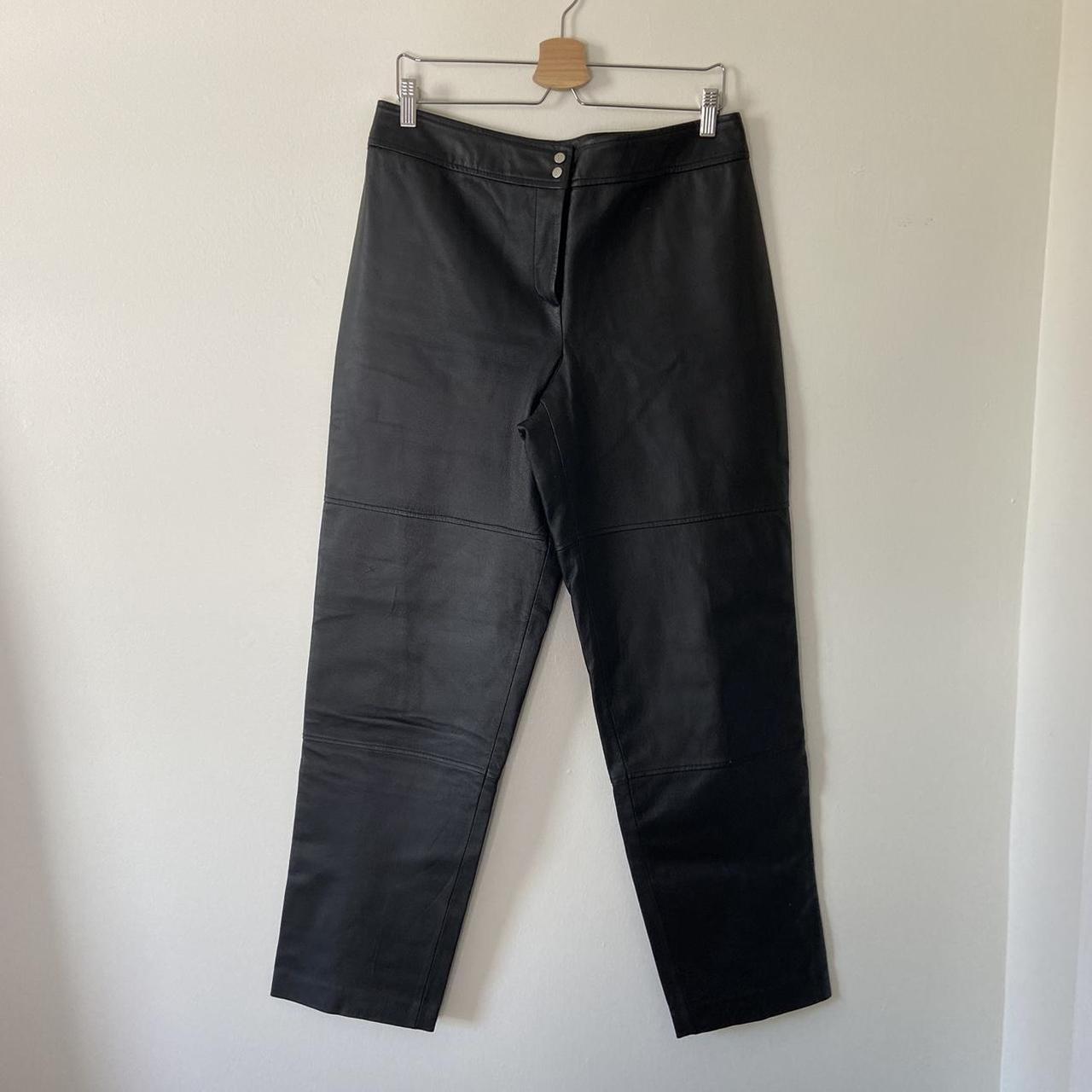 Vintage genuine leather pants. Tags are missing. I’d... - Depop